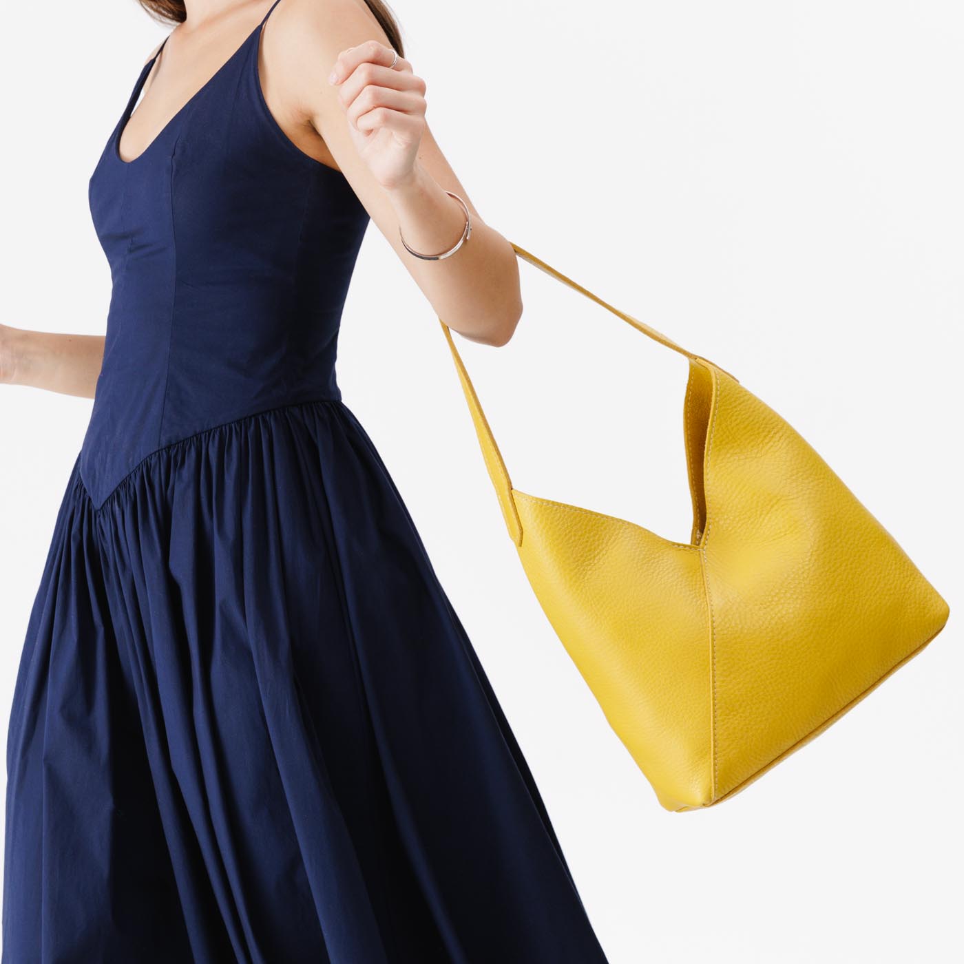 Naomi Leather Shoulder Bag with Adjustable Strap & Magnetic Closure