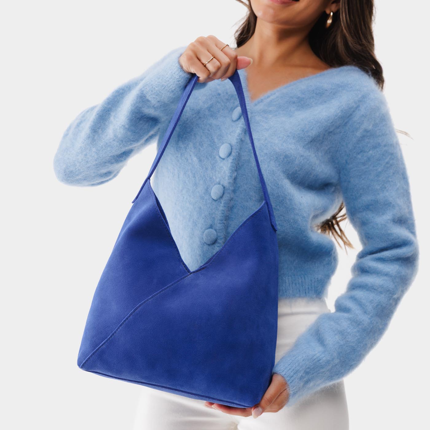 Naomi Leather Shoulder Bag with Adjustable Strap & Magnetic Closure