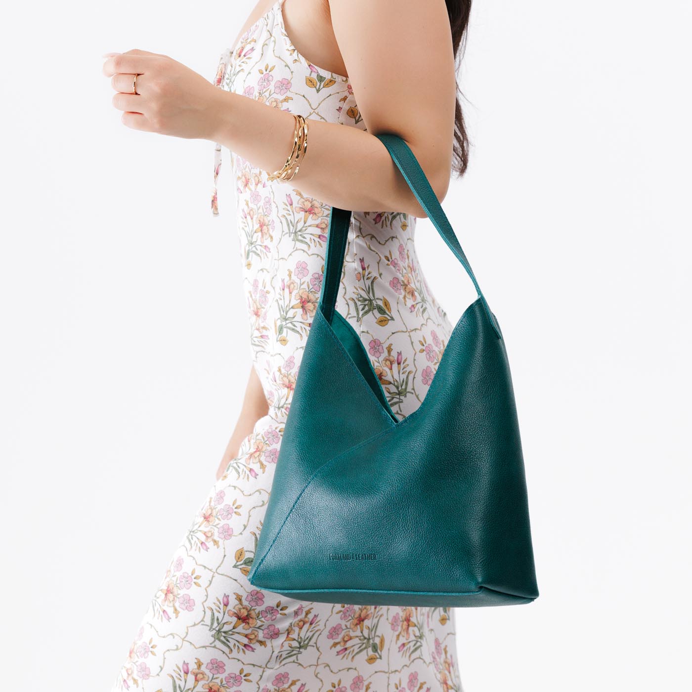 Naomi Leather Shoulder Bag with Adjustable Strap & Magnetic Closure