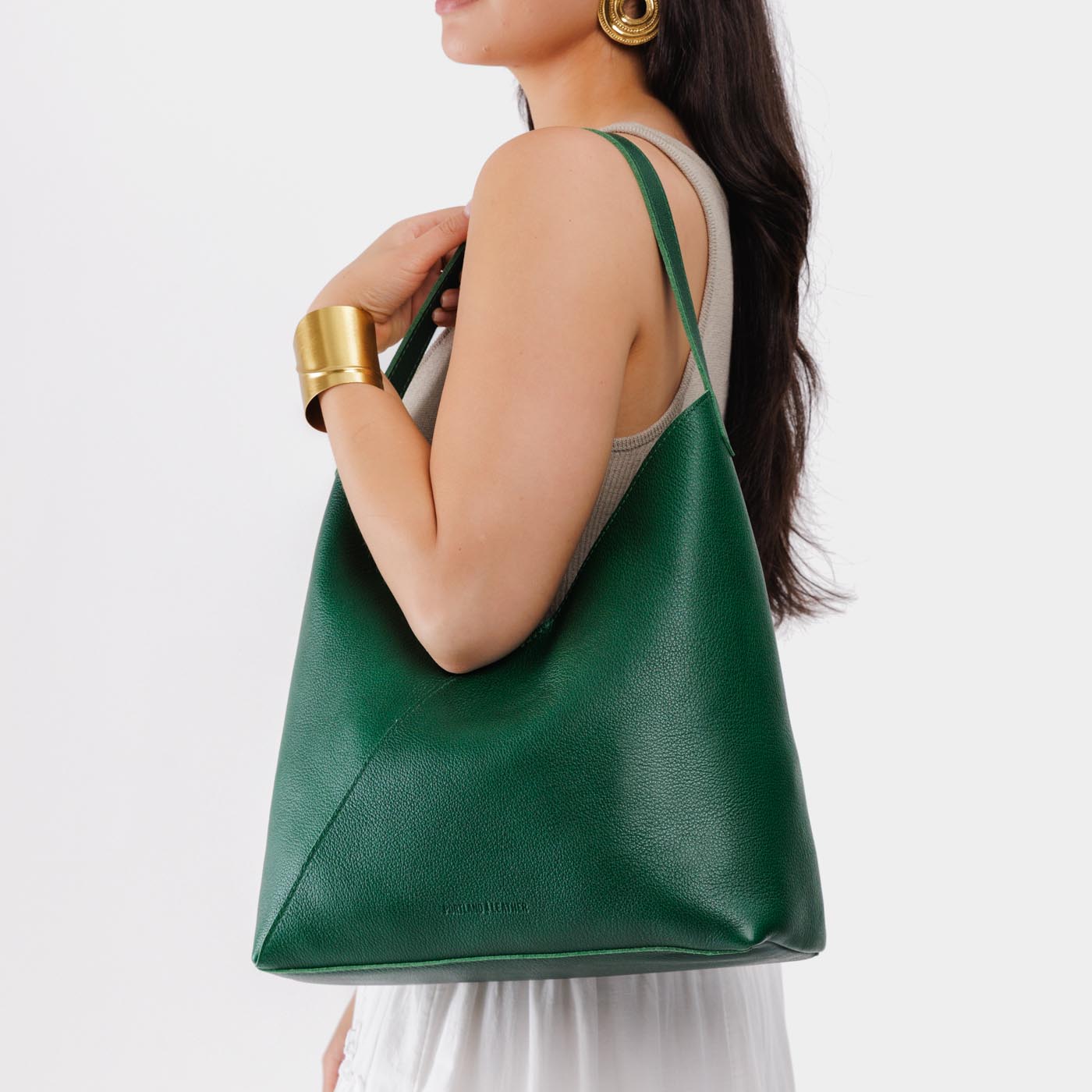 Naomi Leather Shoulder Bag with Adjustable Strap & Magnetic Closure
