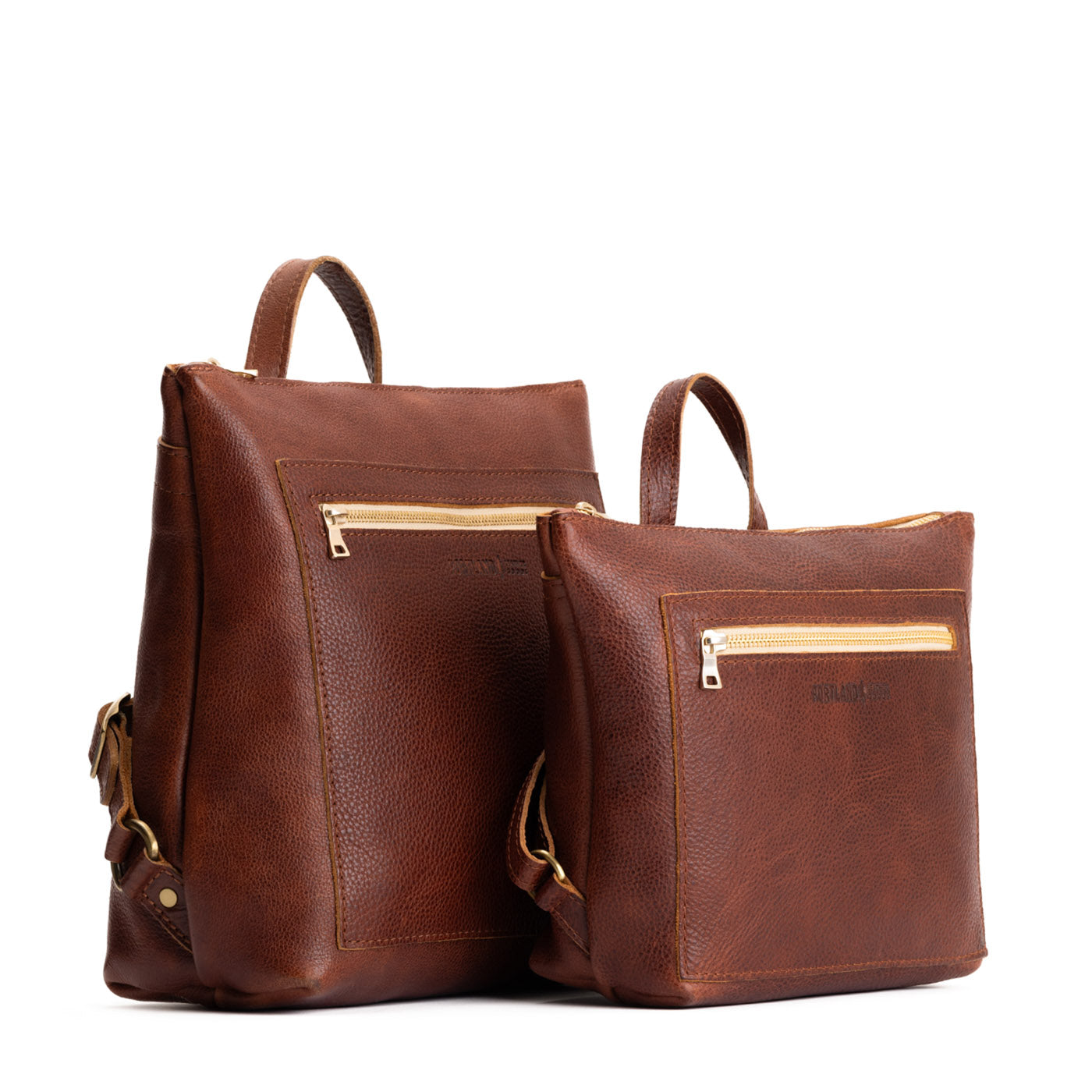 Premium Leather Tote Backpack with Adjustable Straps & Zipper Pockets