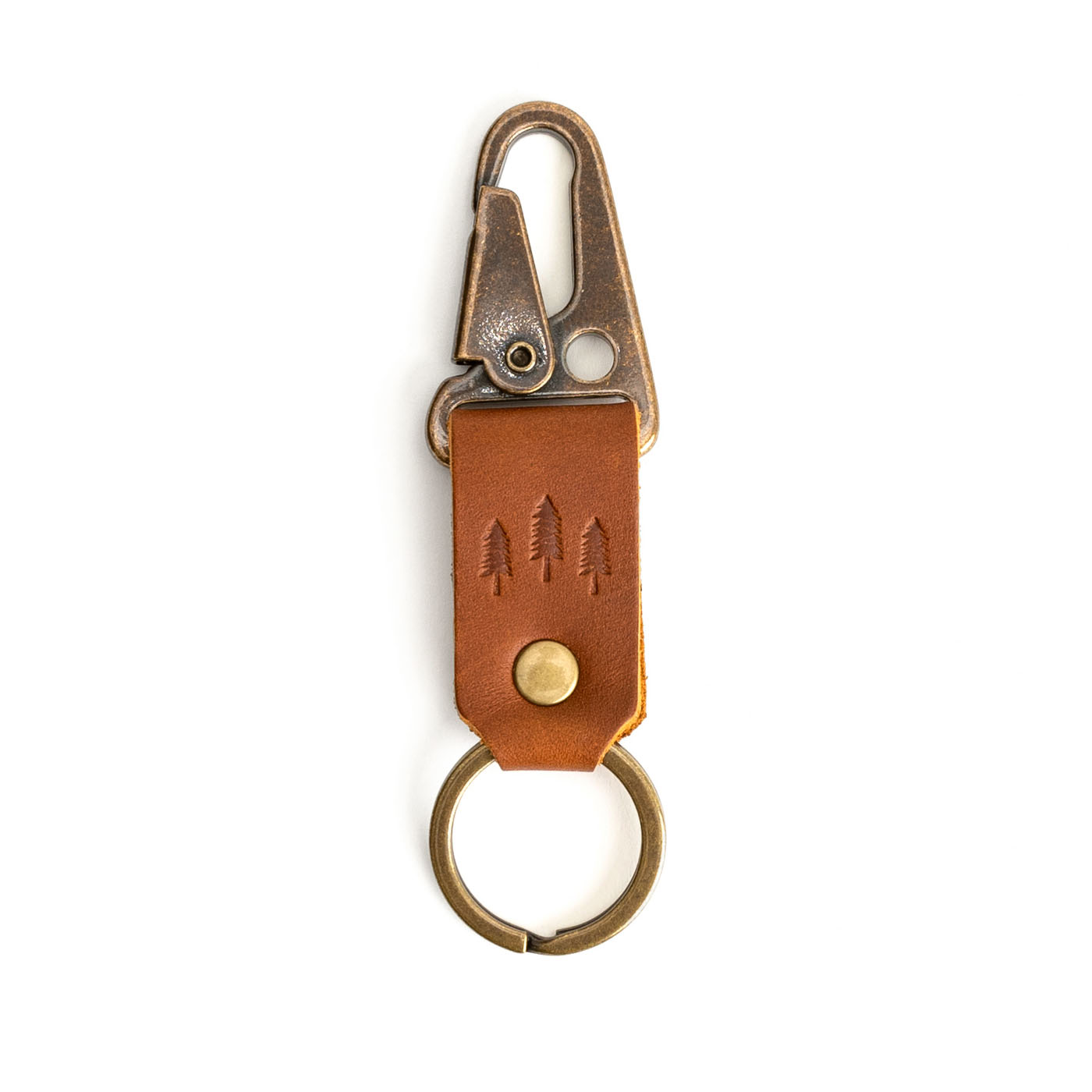 PLG Brass Keychain with Rifle Clip – Durable & Stylish Keyring