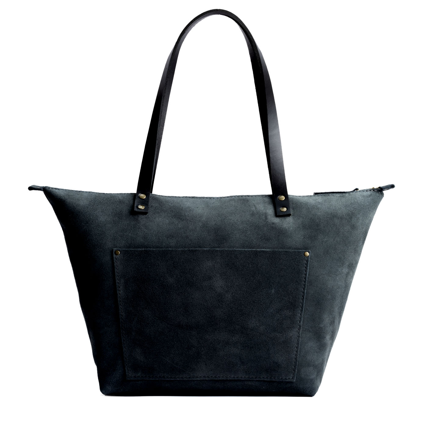 Handcrafted Leather Tote Bag with Brass Rivets & Key Loop - Portland ...