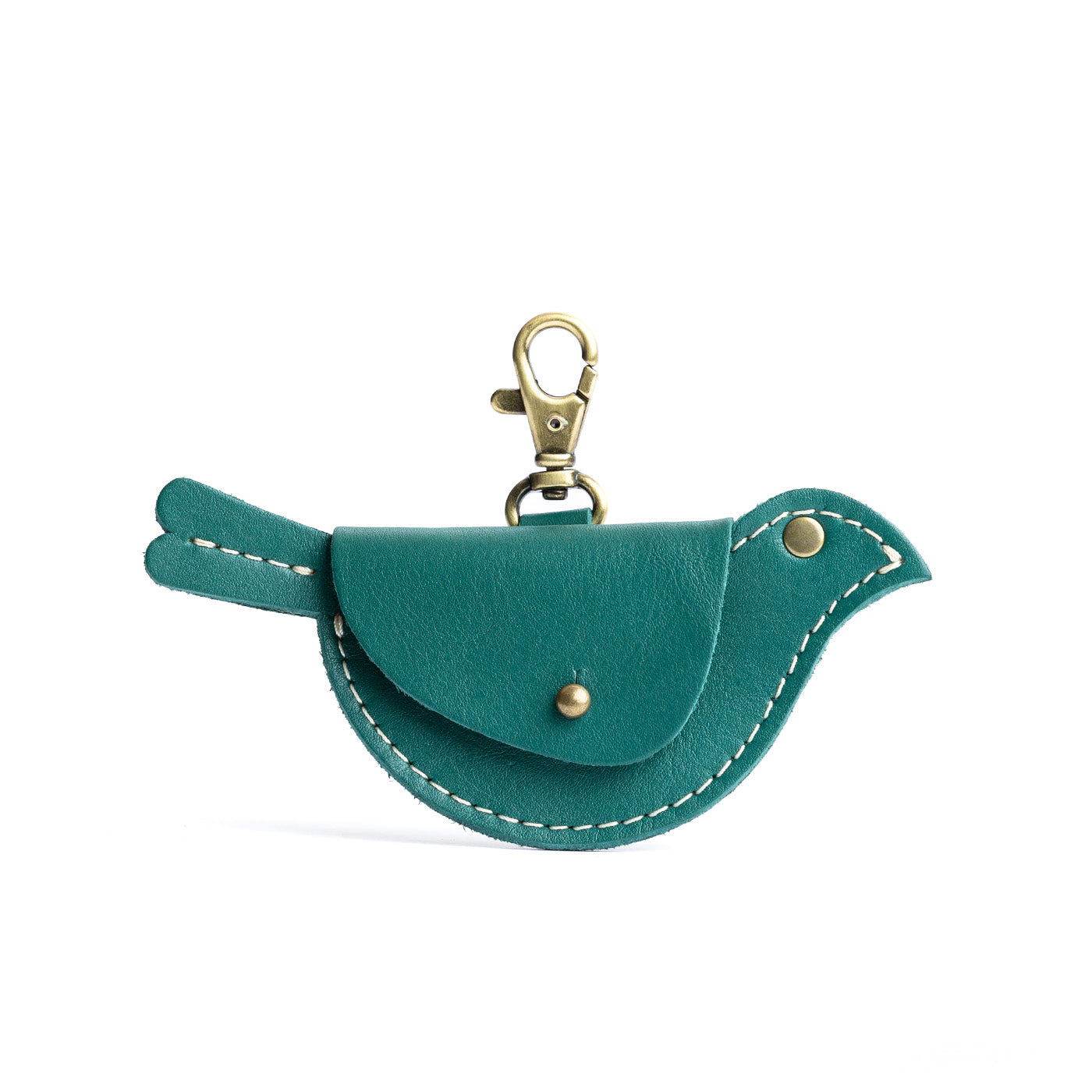 Handcrafted Mockingbird Pouch with Button Flap Closure