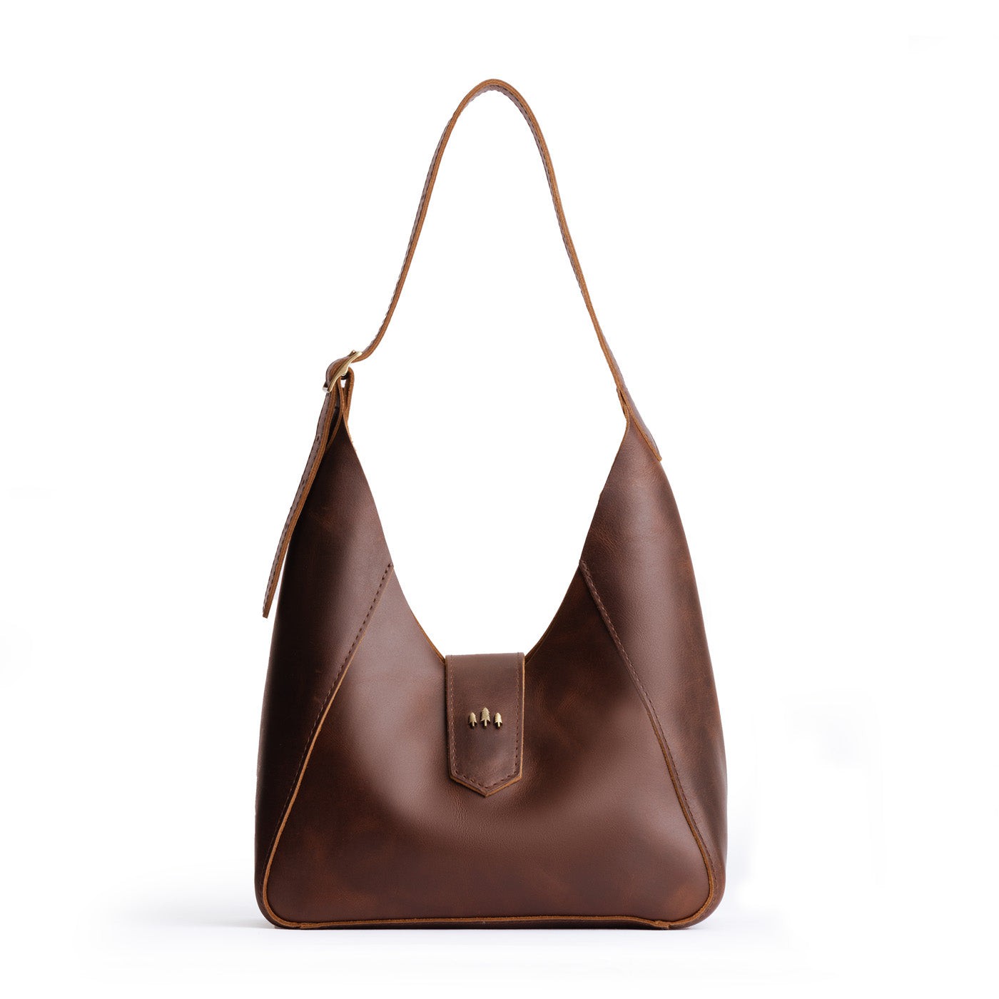 Portland Leather Flora Hobo Shoulder Bag with Magnetic Closure