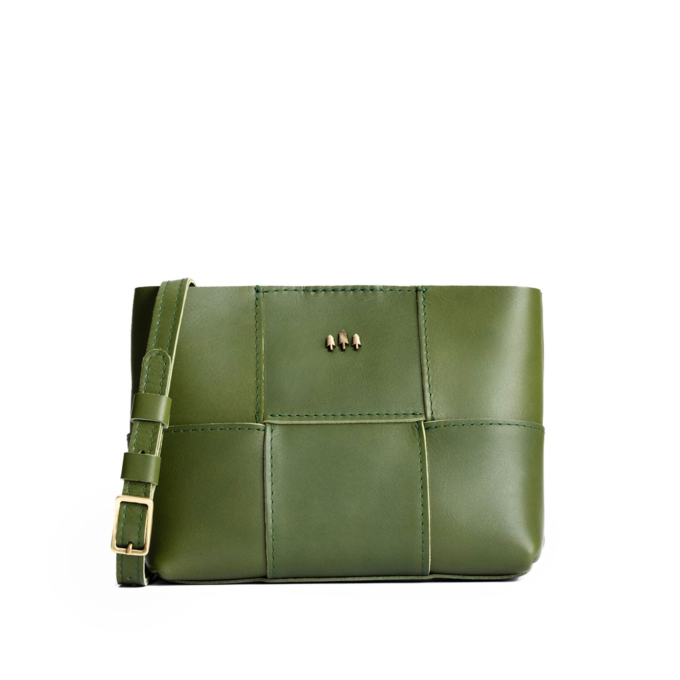 Charlotte Leather Crossbody Bag with Adjustable Strap & Woven Design