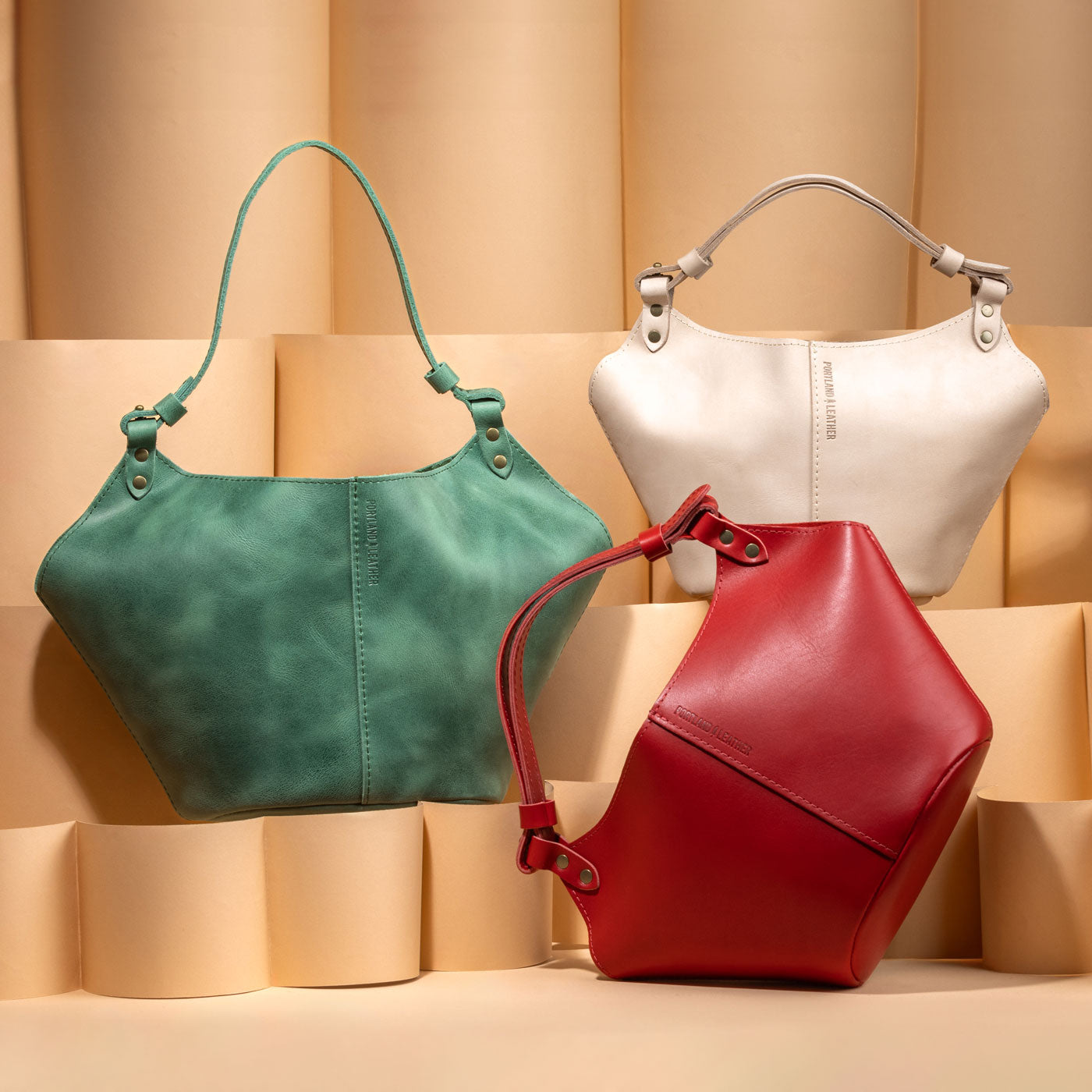 Leather Kangaroo Crossbody Bag with Adjustable Strap