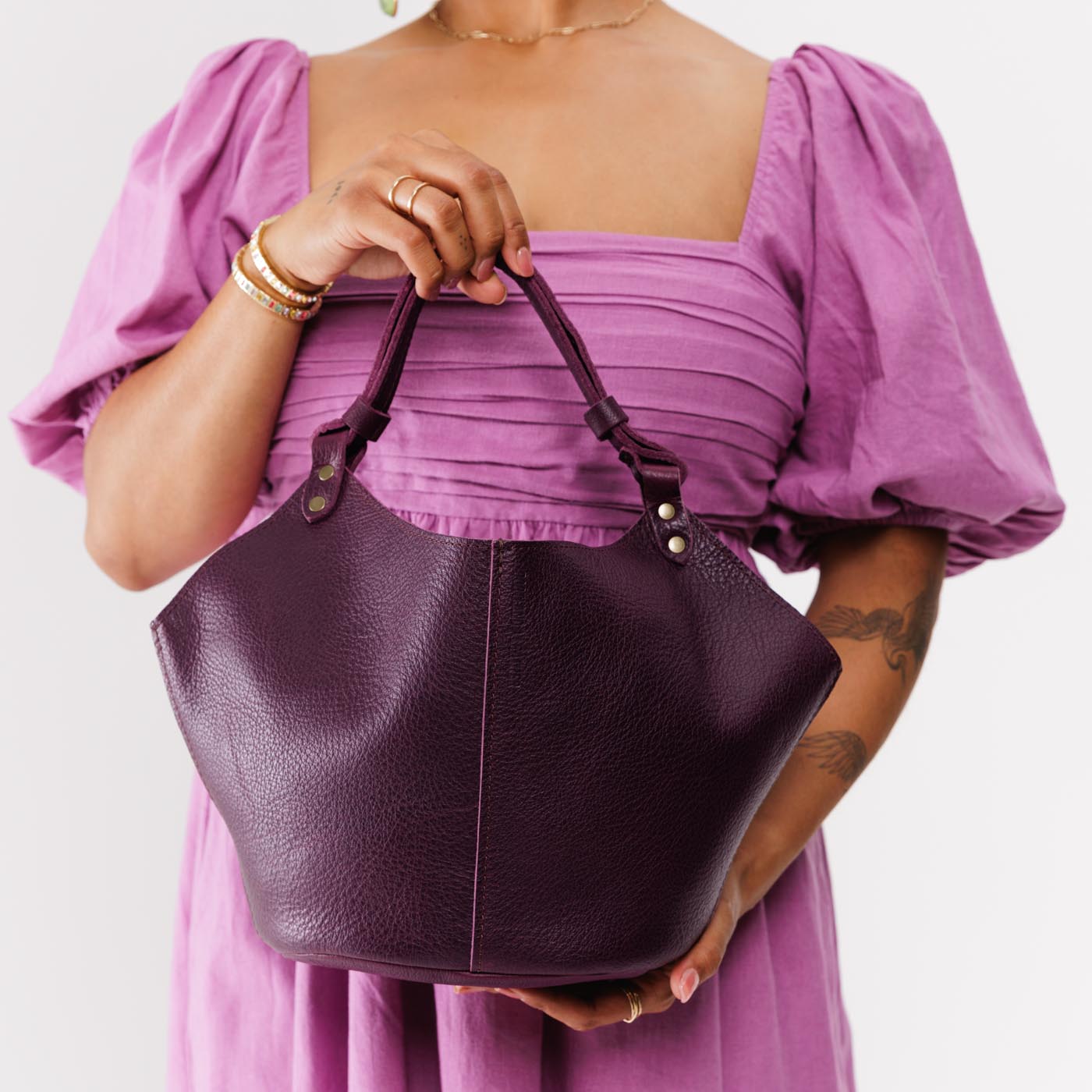 Leather Kangaroo Crossbody Bag with Adjustable Strap