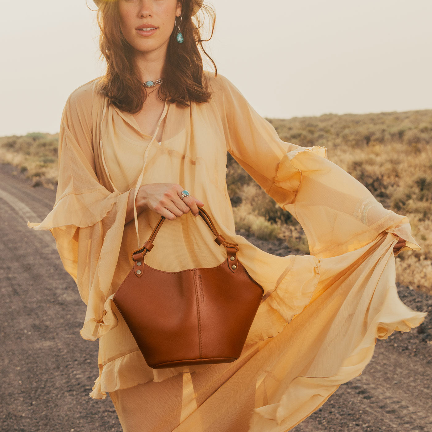 Leather Kangaroo Crossbody Bag with Adjustable Strap
