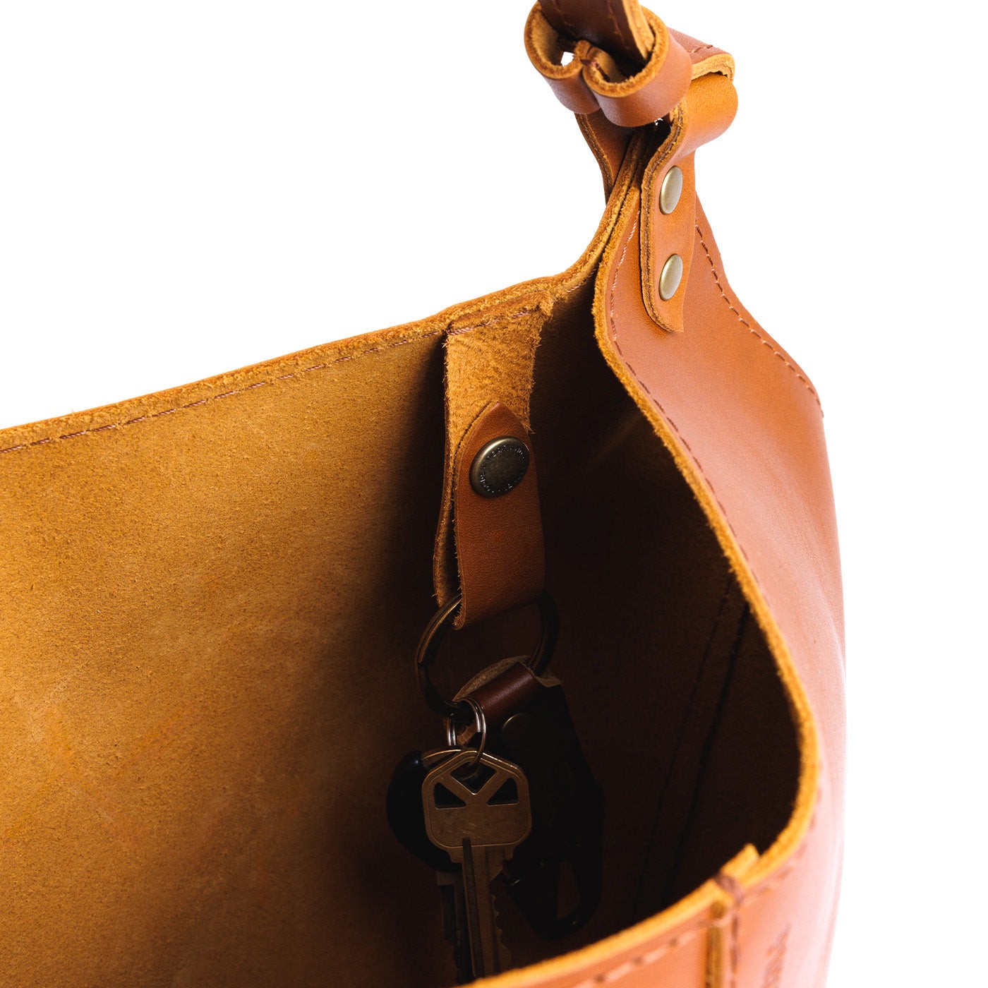 Leather Kangaroo Crossbody Bag with Adjustable Strap