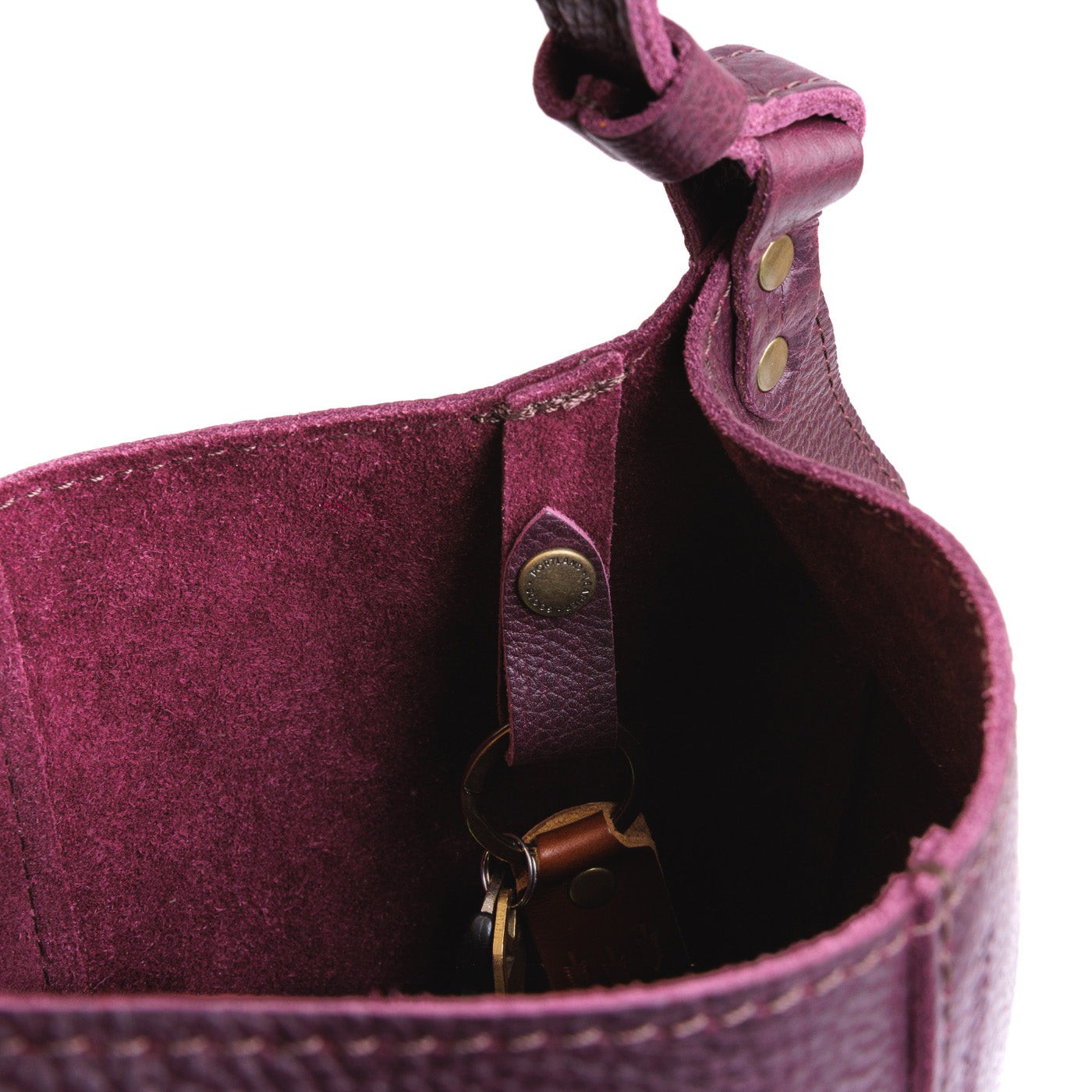 Leather Kangaroo Crossbody Bag with Adjustable Strap