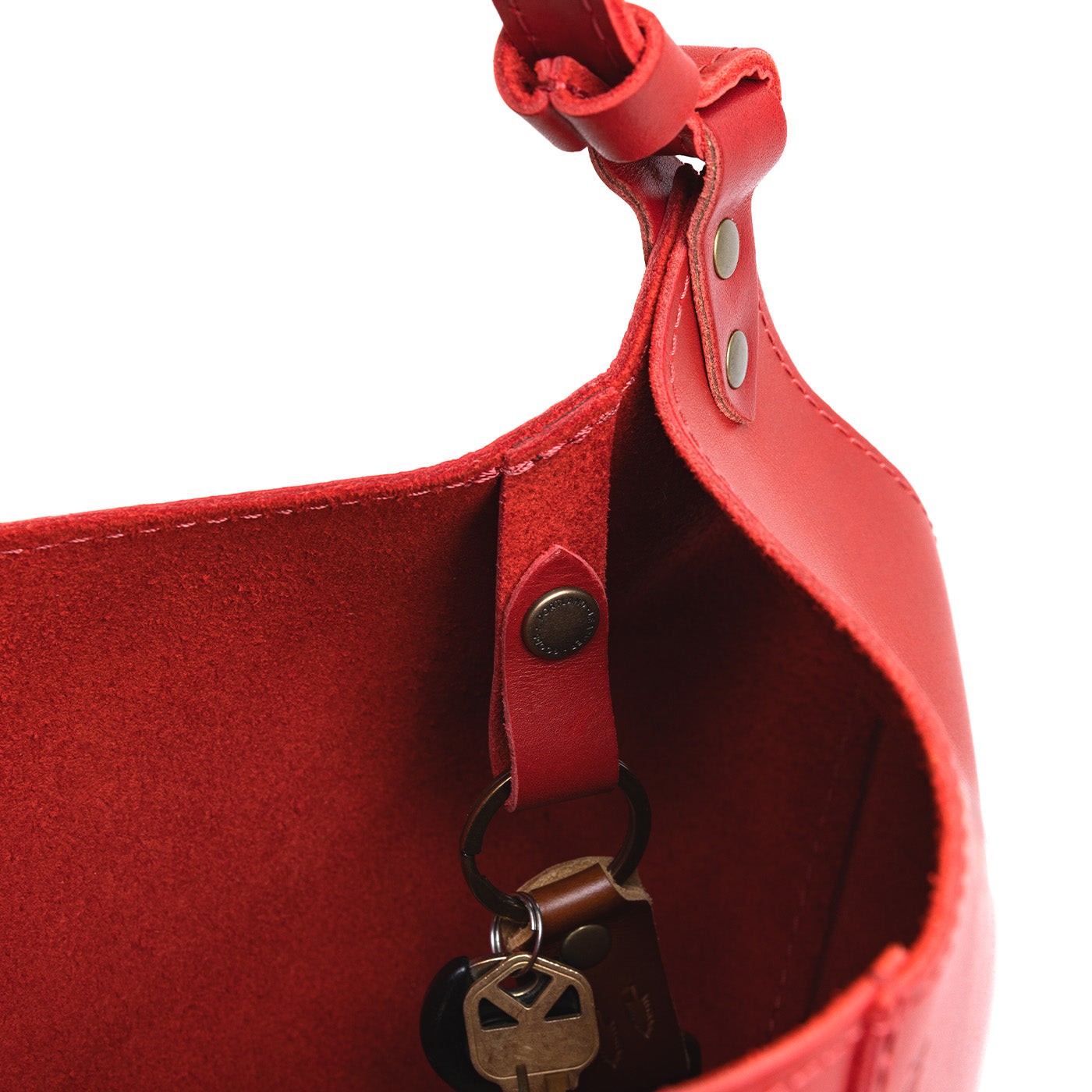 Leather Kangaroo Crossbody Bag with Adjustable Strap