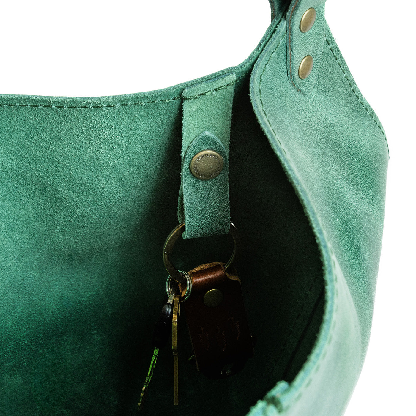 Leather Kangaroo Crossbody Bag with Adjustable Strap