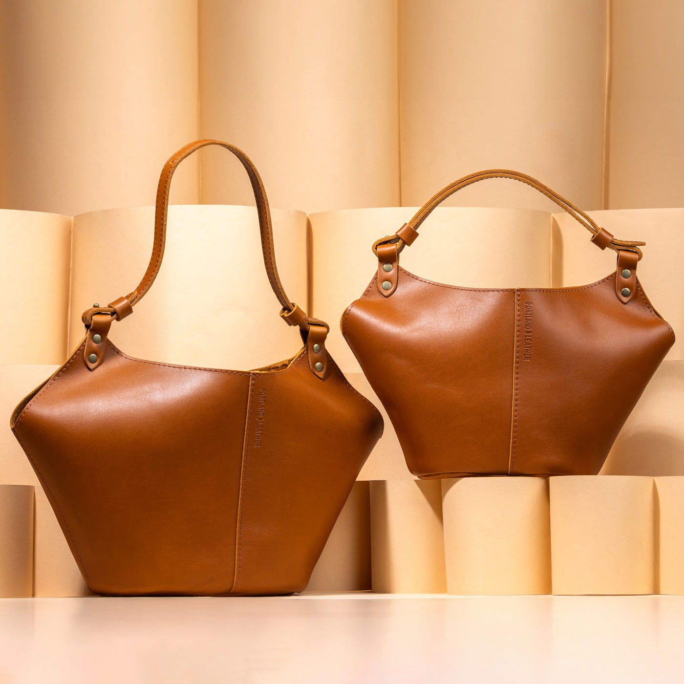 Leather Kangaroo Crossbody Bag with Adjustable Strap