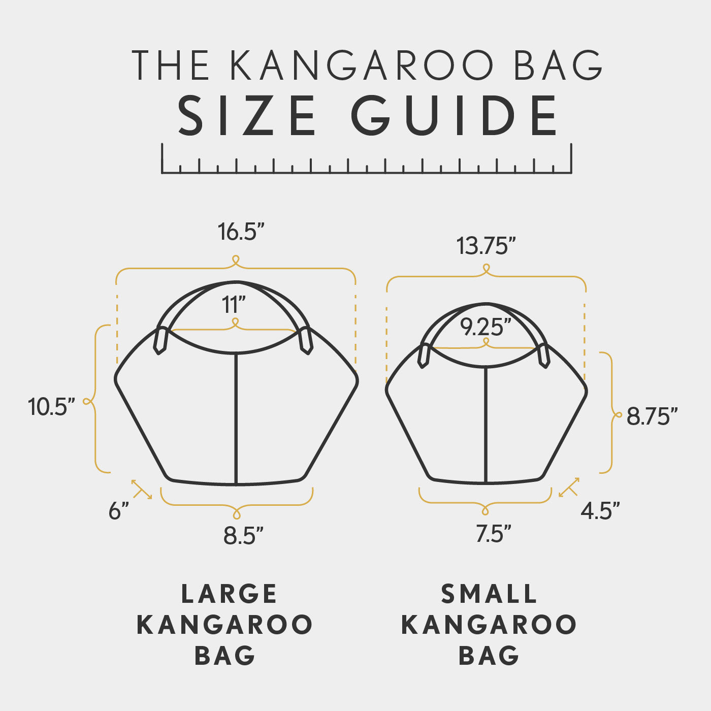 Leather Kangaroo Crossbody Bag with Adjustable Strap