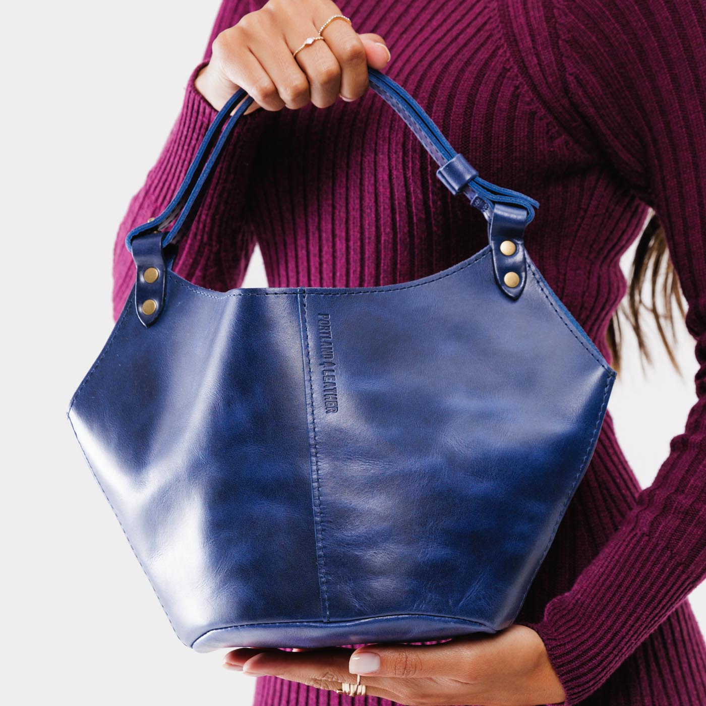 Leather Kangaroo Crossbody Bag with Adjustable Strap