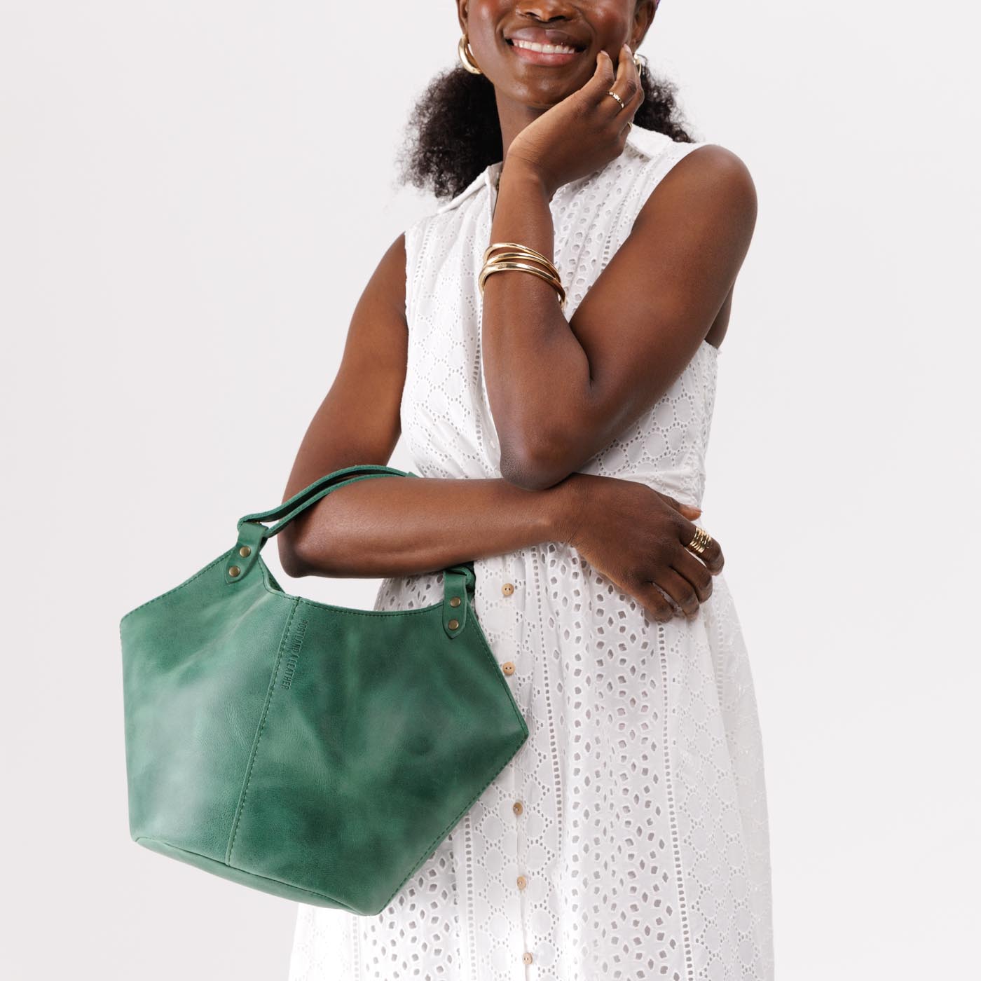 Leather Kangaroo Crossbody Bag with Adjustable Strap
