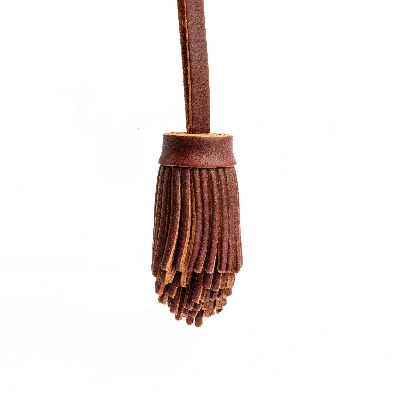 Pom Tassel Keychain for Bags - Leather Fringe Charm