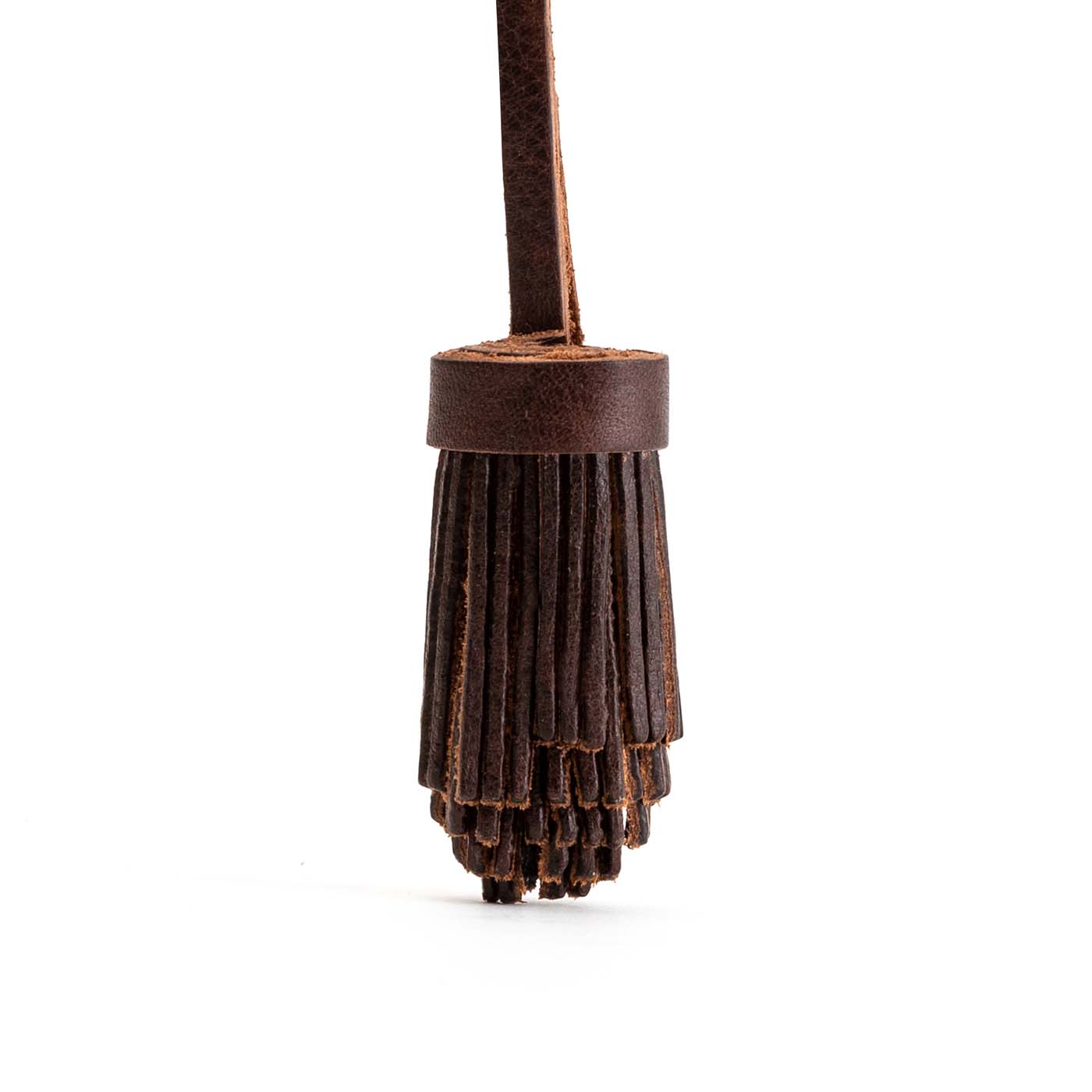 Pom Tassel Keychain for Bags - Leather Fringe Charm