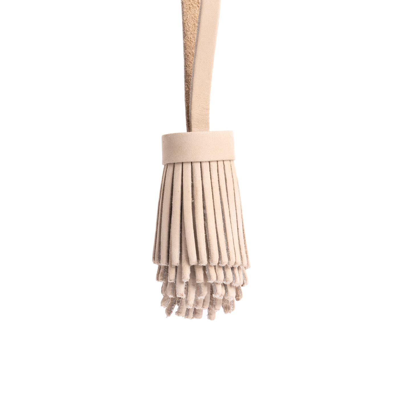 Pom Tassel Keychain for Bags - Leather Fringe Charm