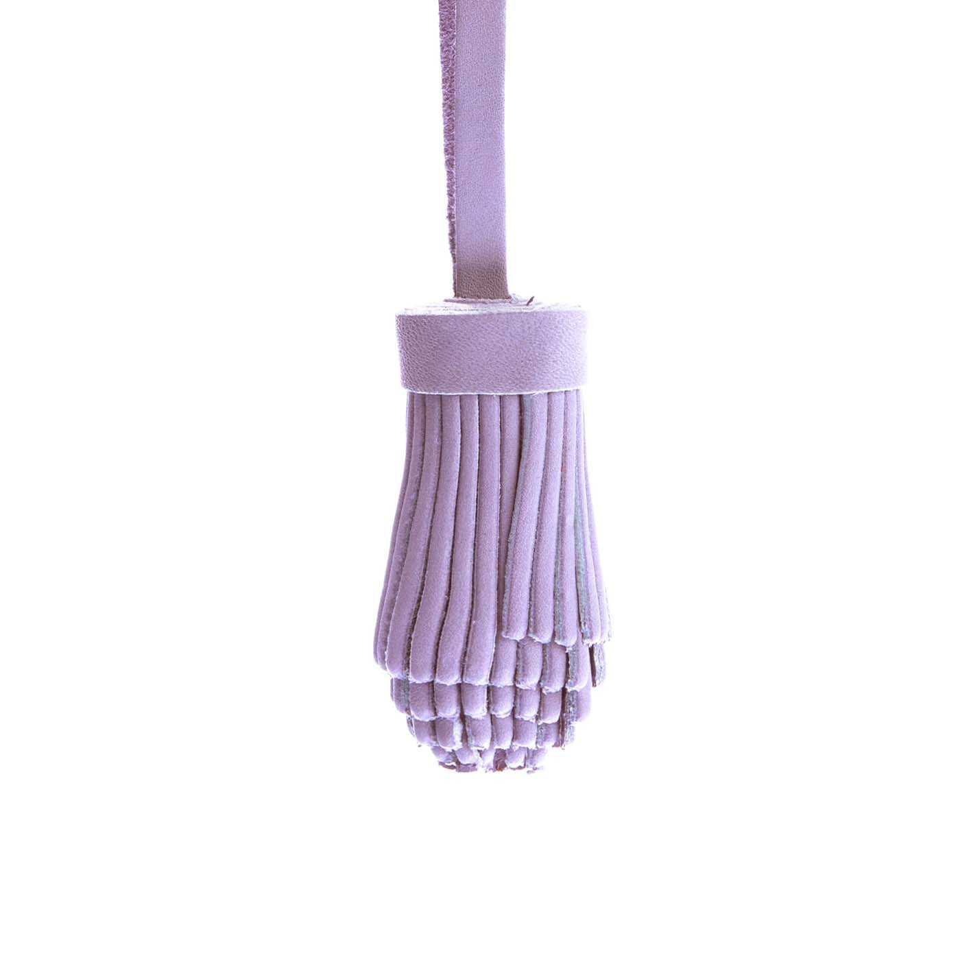 Pom Tassel Keychain for Bags - Leather Fringe Charm