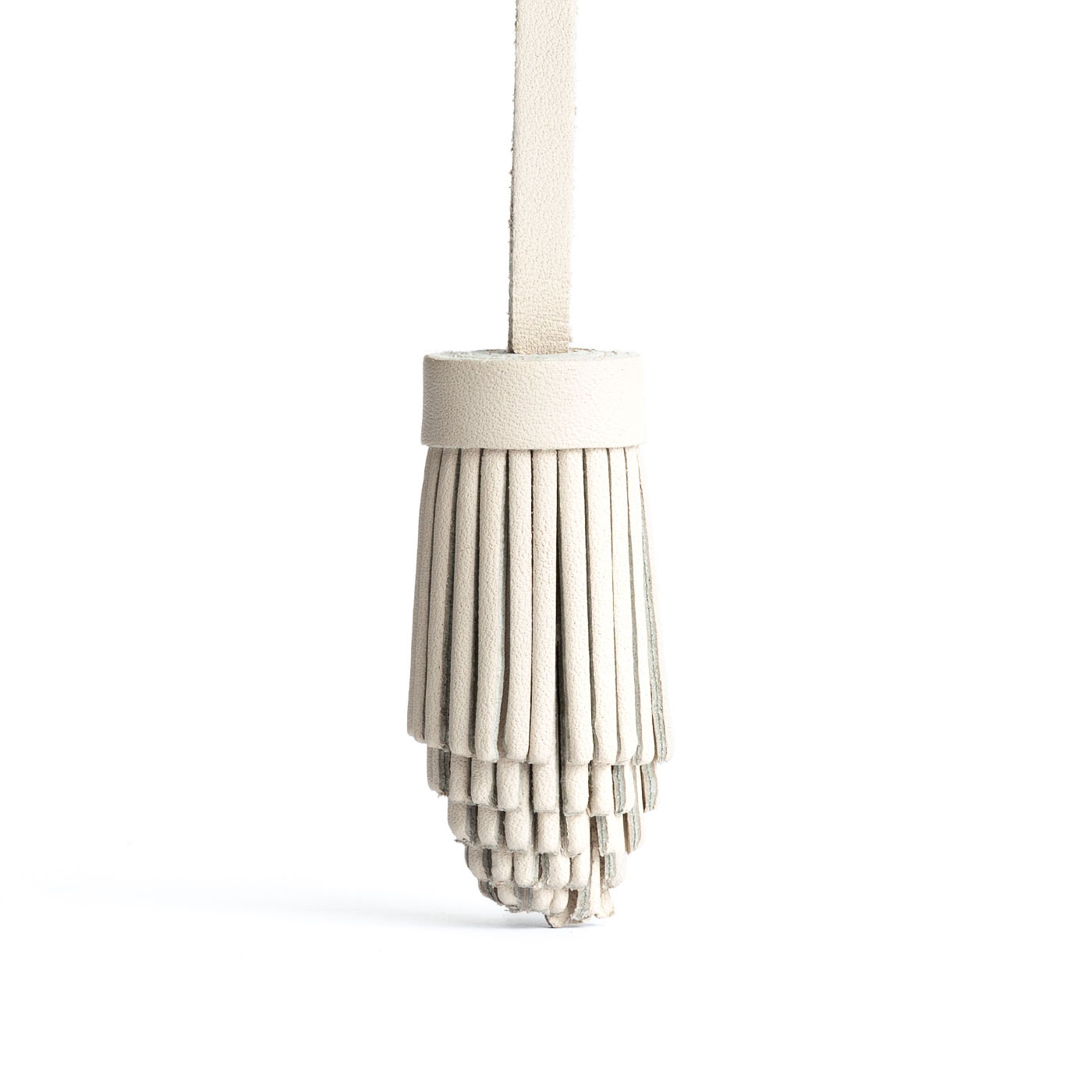 Pom Tassel Keychain for Bags - Leather Fringe Charm