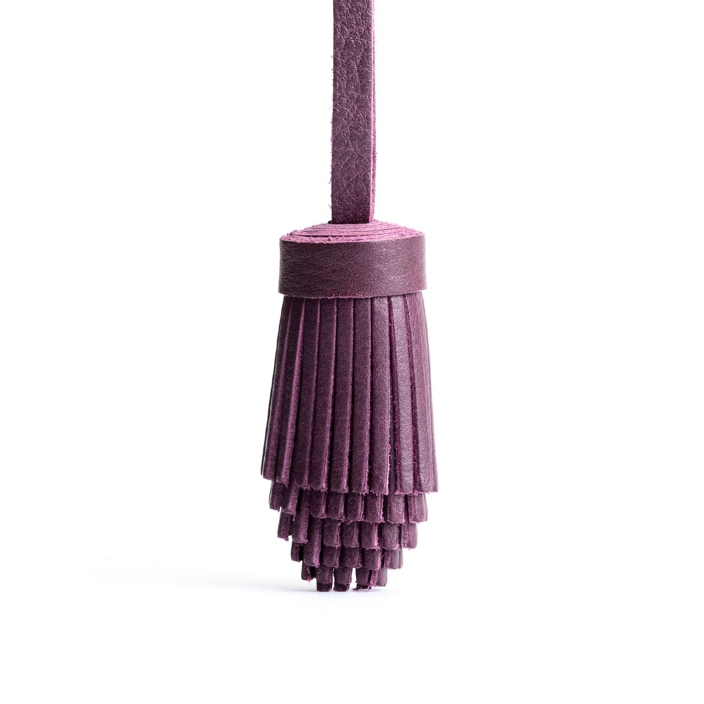 Pom Tassel Keychain for Bags - Leather Fringe Charm