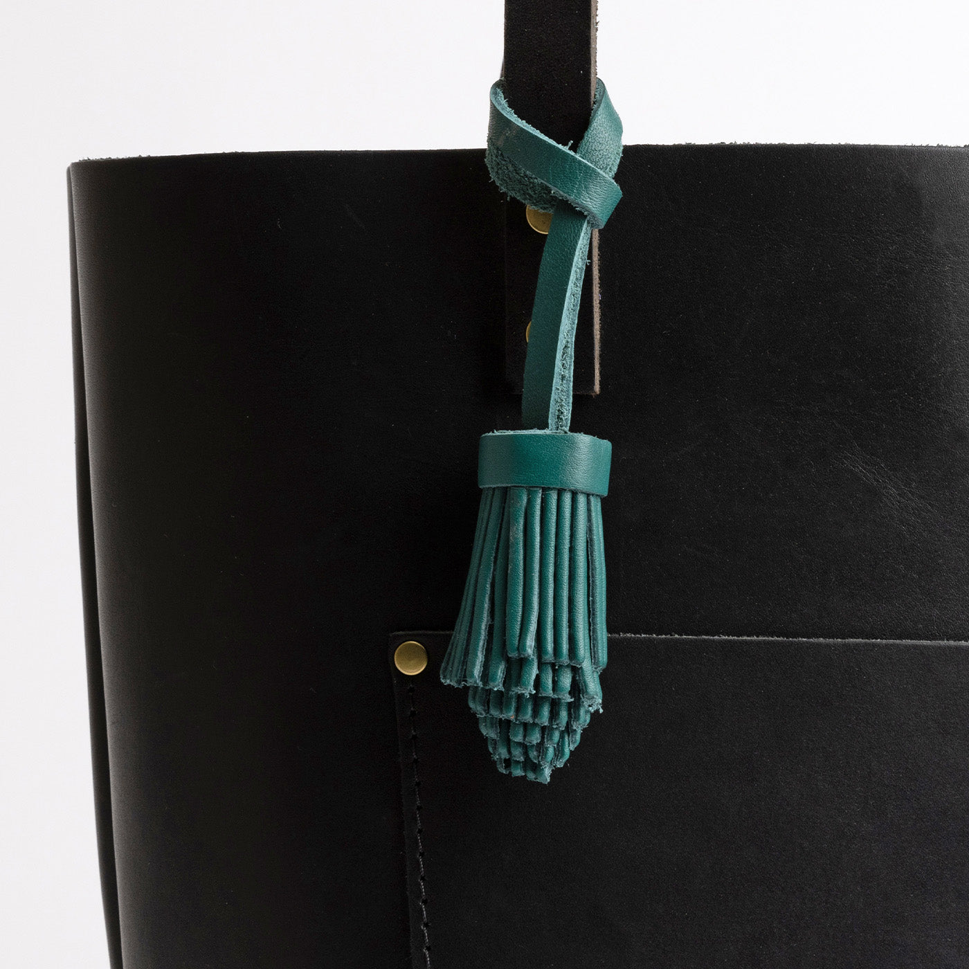 Pom Tassel Keychain for Bags - Leather Fringe Charm