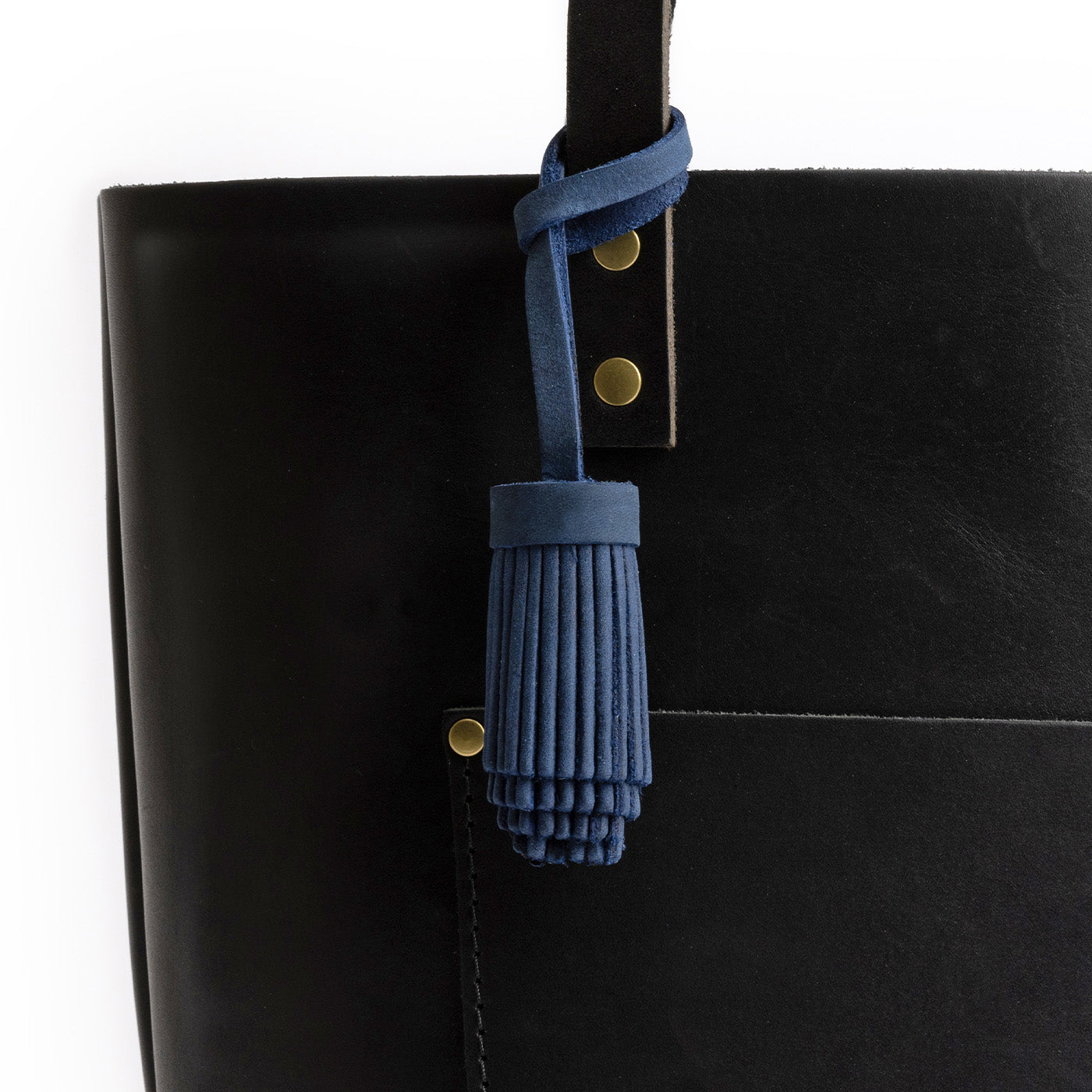 Pom Tassel Keychain for Bags - Leather Fringe Charm
