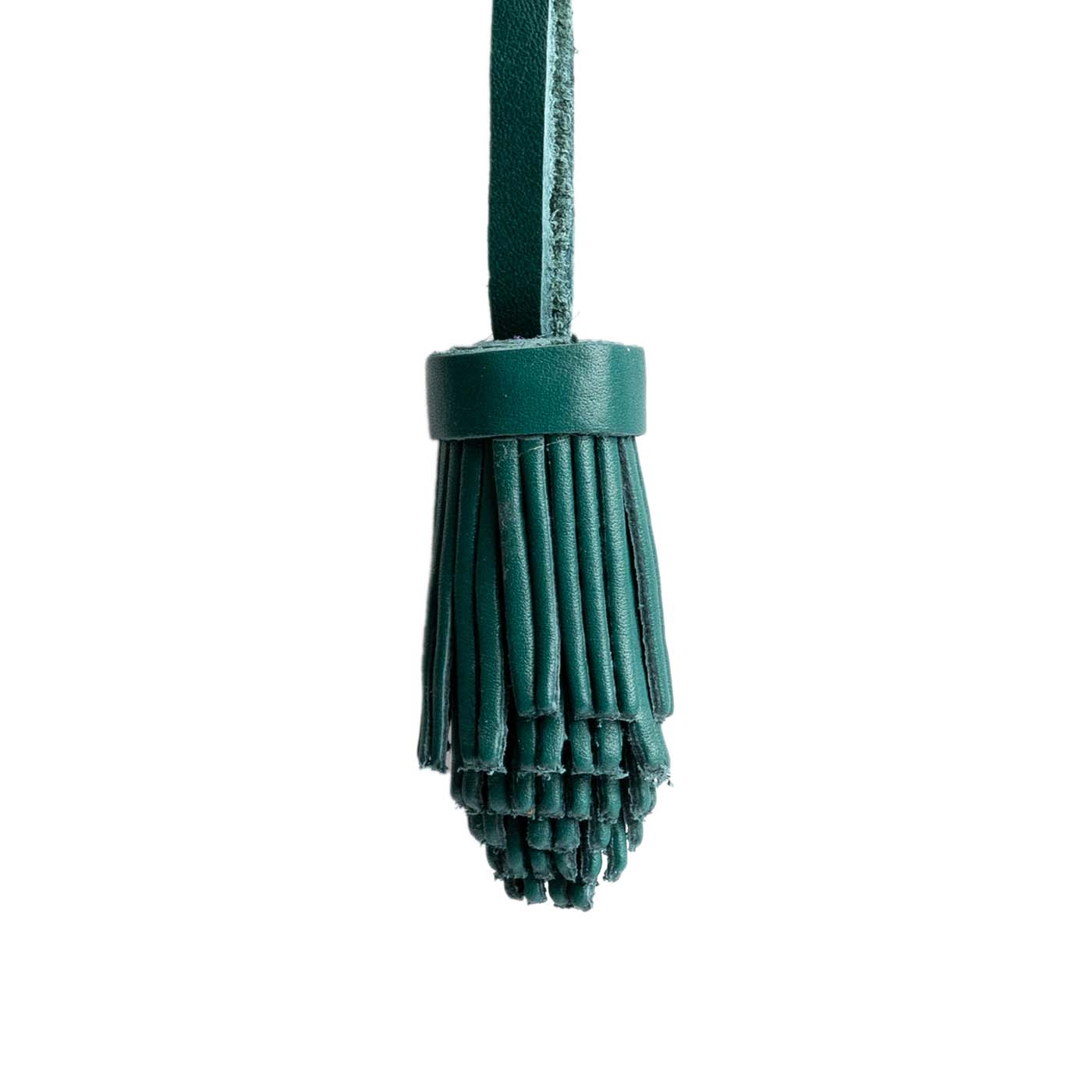 Pom Tassel Keychain for Bags - Leather Fringe Charm