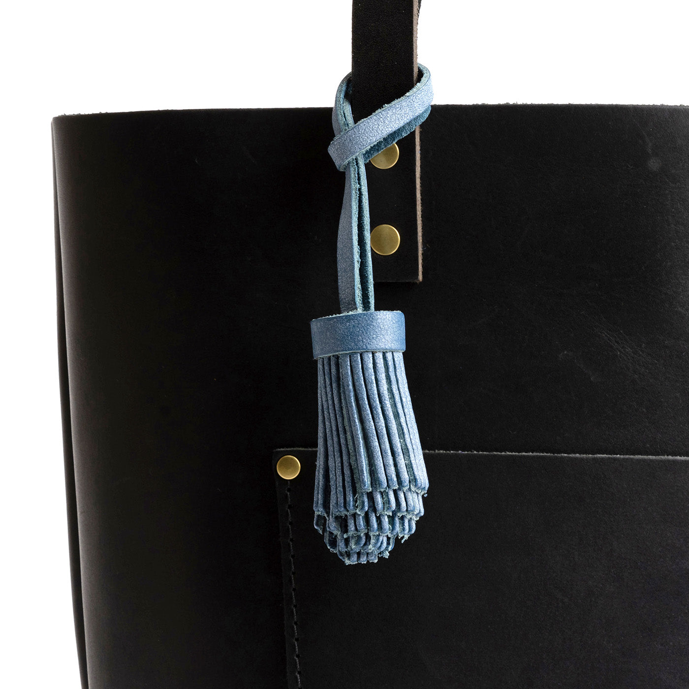 Pom Tassel Keychain for Bags - Leather Fringe Charm