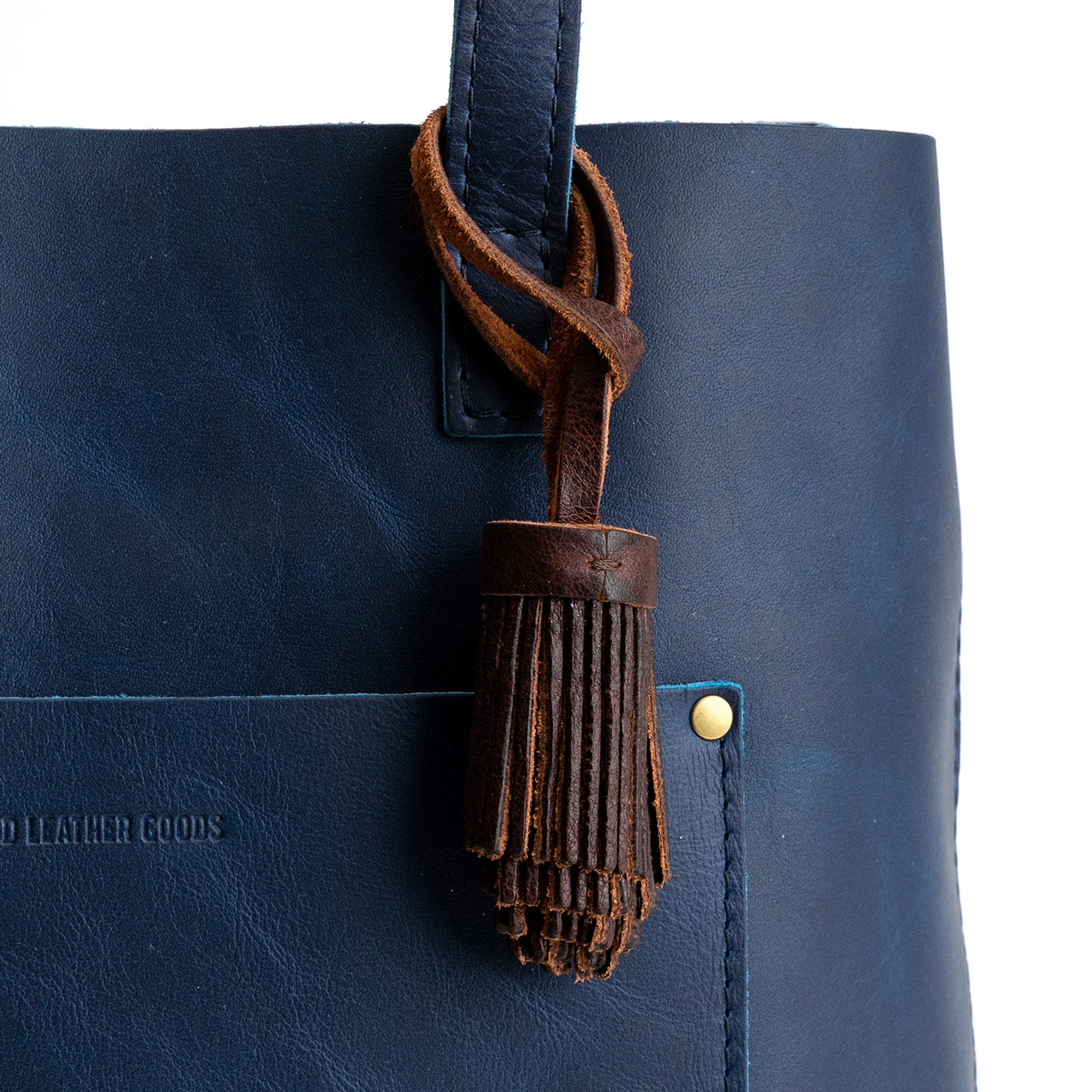 Pom Tassel Keychain for Bags - Leather Fringe Charm