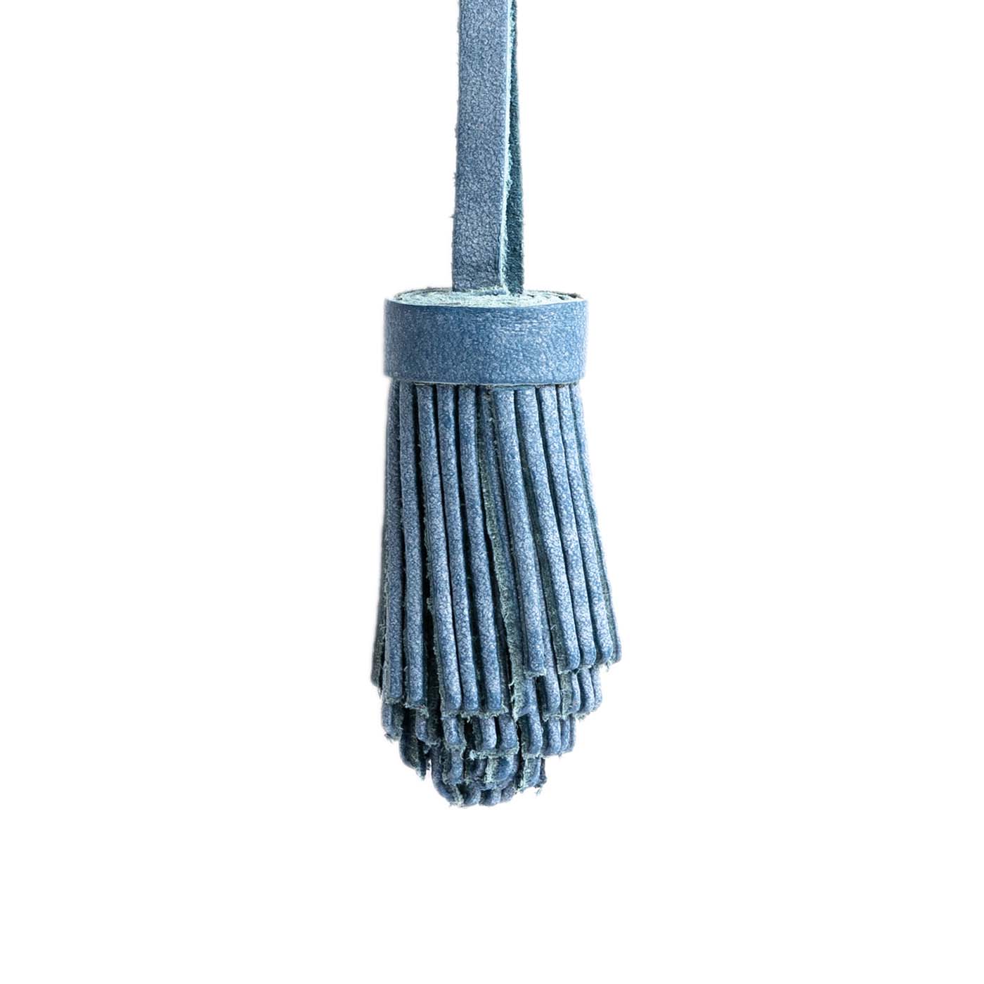 Pom Tassel Keychain for Bags - Leather Fringe Charm