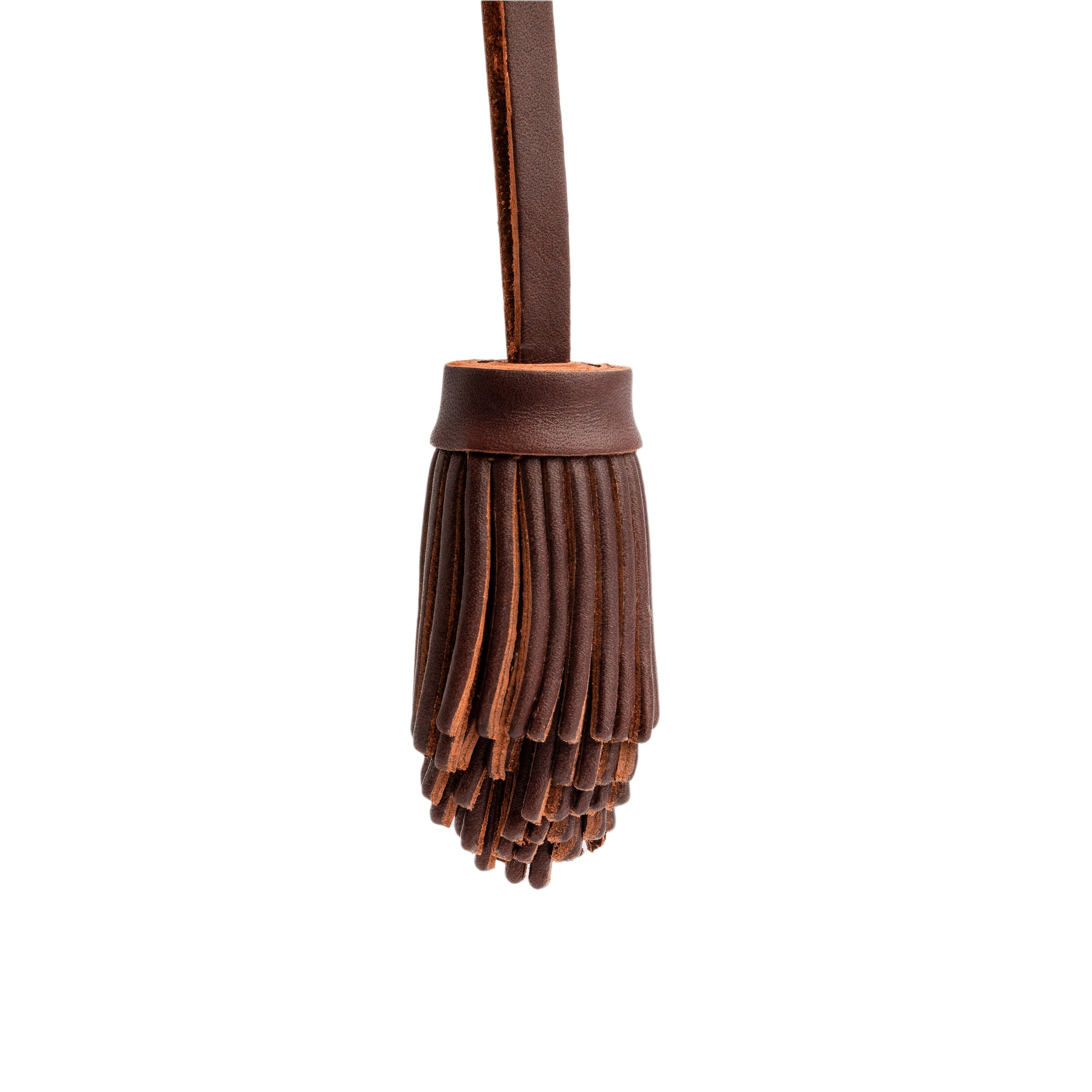 Pom Tassel Keychain for Bags - Leather Fringe Charm