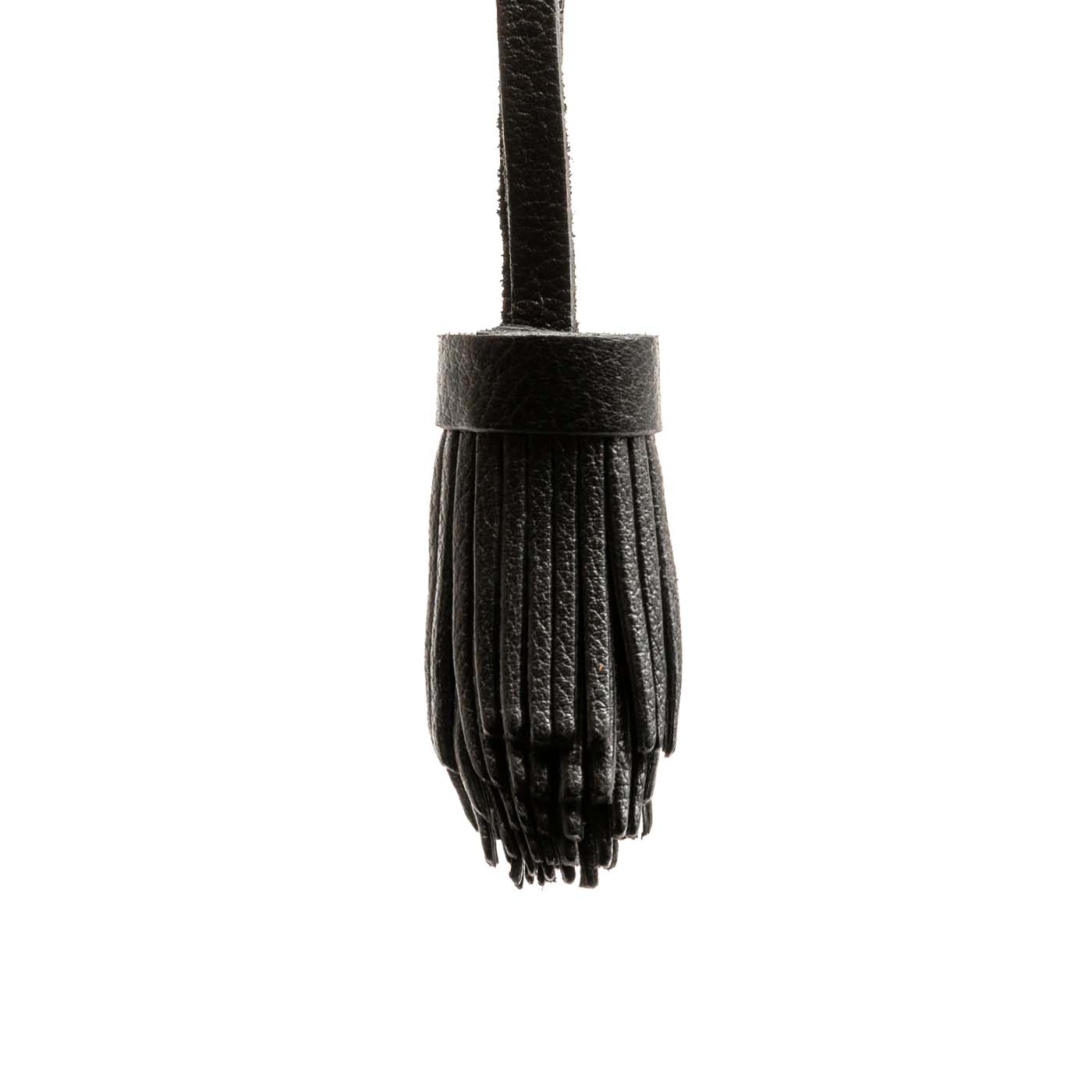 Pom Tassel Keychain for Bags - Leather Fringe Charm