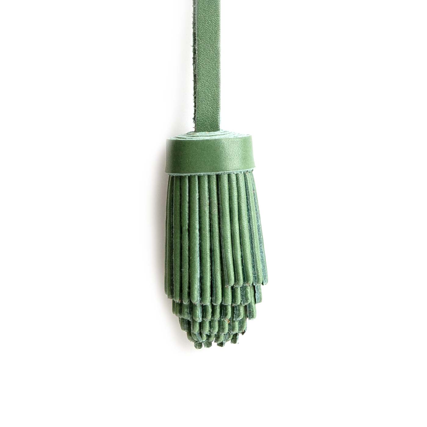 Pom Tassel Keychain for Bags - Leather Fringe Charm