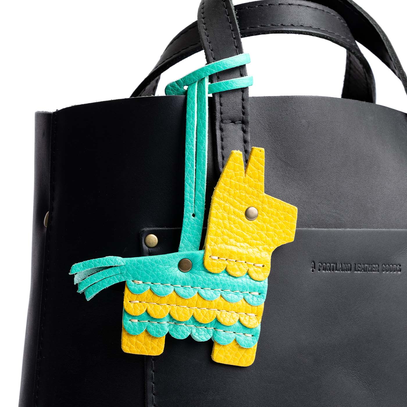 Leather Piñata Tassel Keychain for Bags - Handmade Fringe Decor