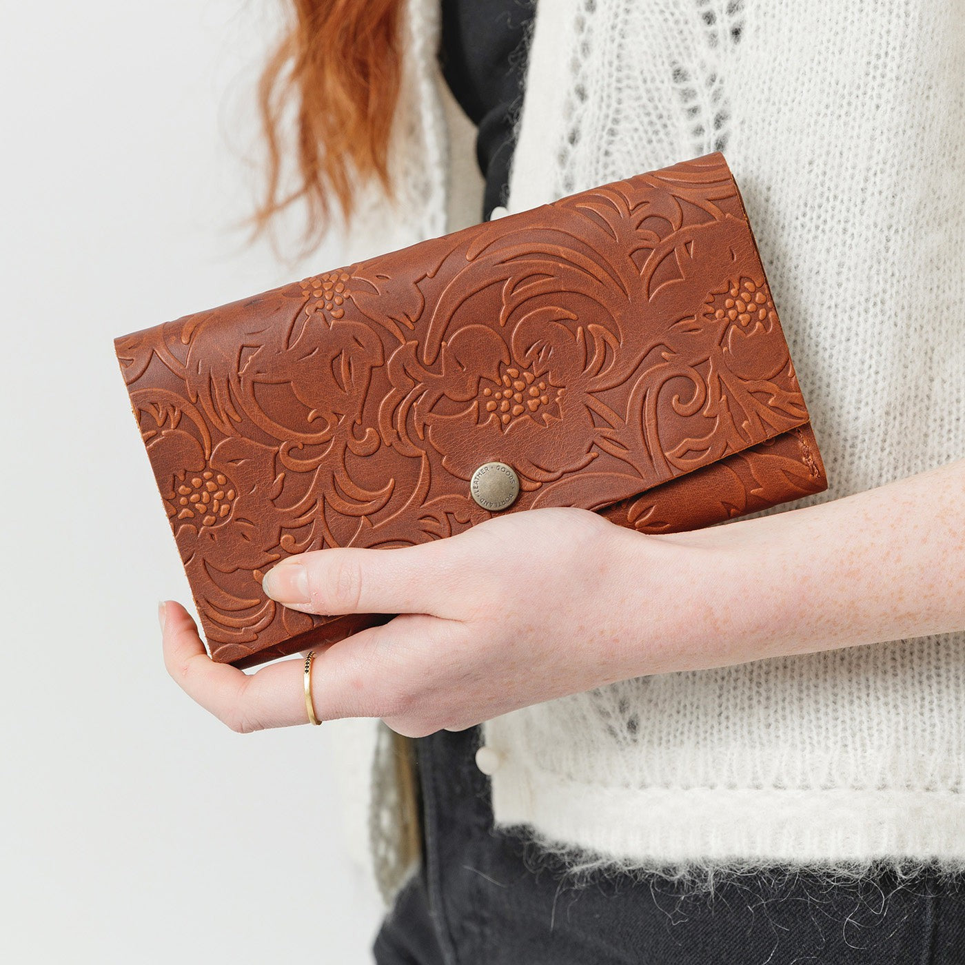 Western Rancher Wallet with Snap Closure & Card Slots - Almost Perfect