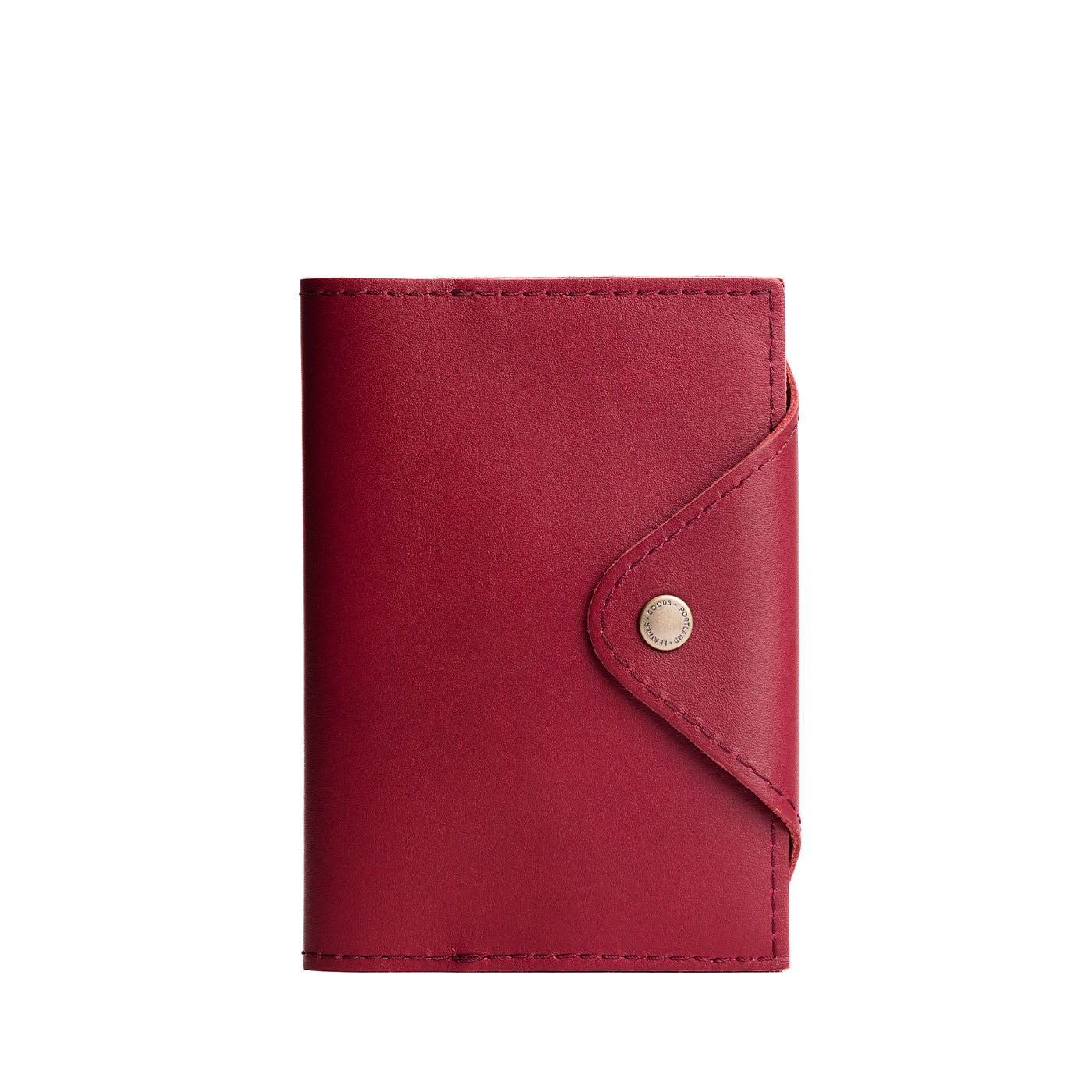 Refillable Leather Snap Journal with Pocket – Cream Paper