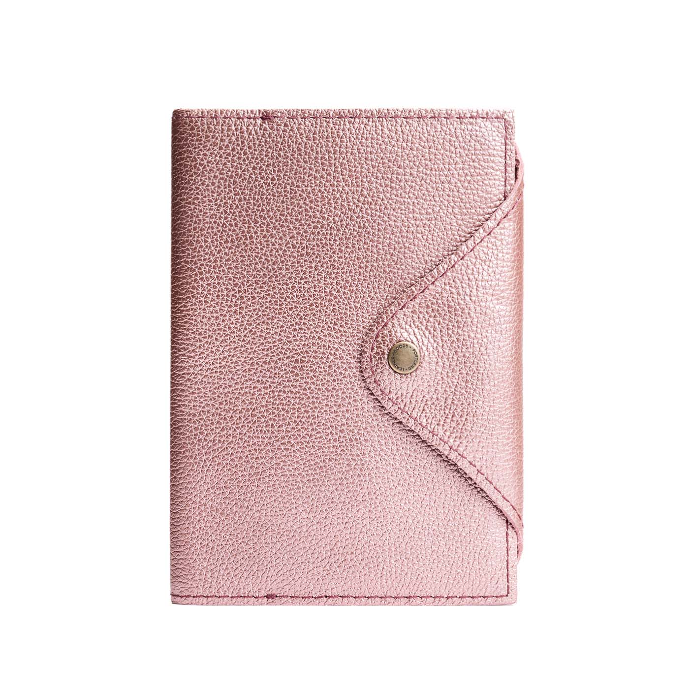 Refillable Leather Snap Journal with Pocket – Cream Paper
