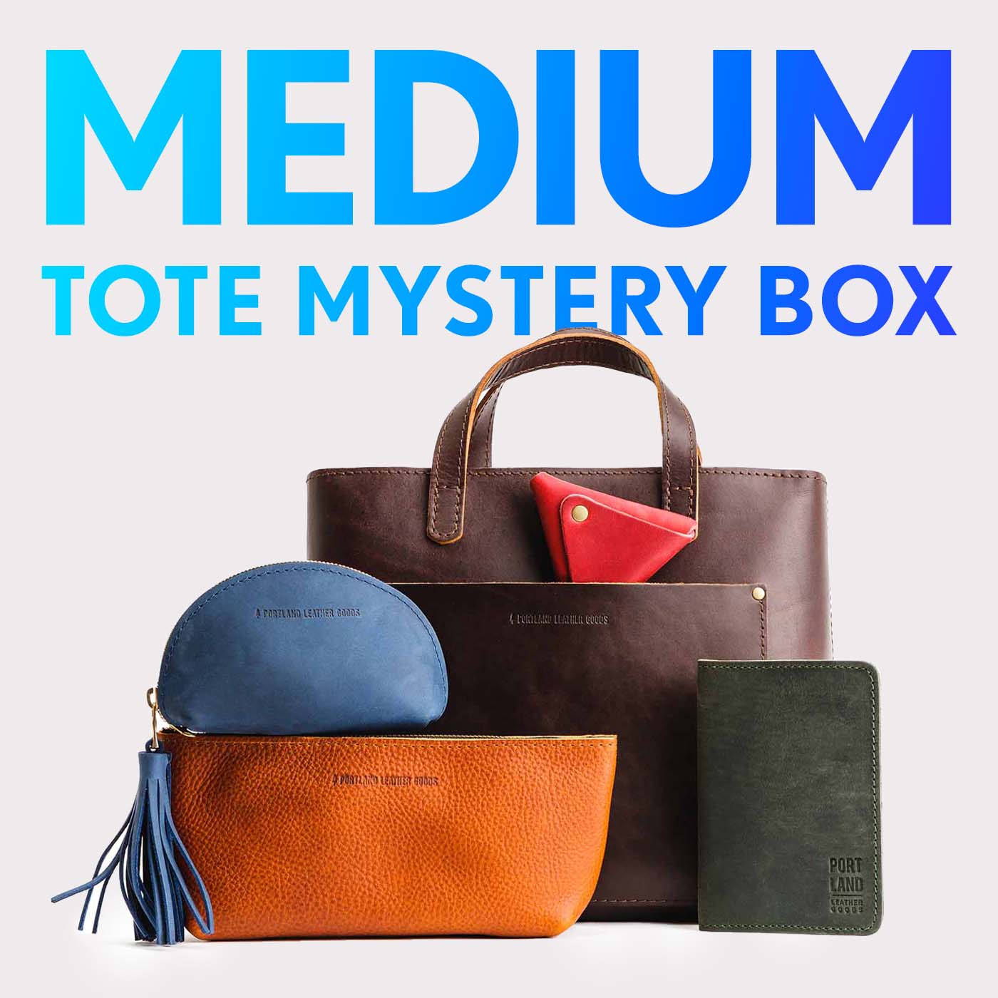 Leather Crossbody Mystery Bag – Surprise Gift Box with Wallets & More