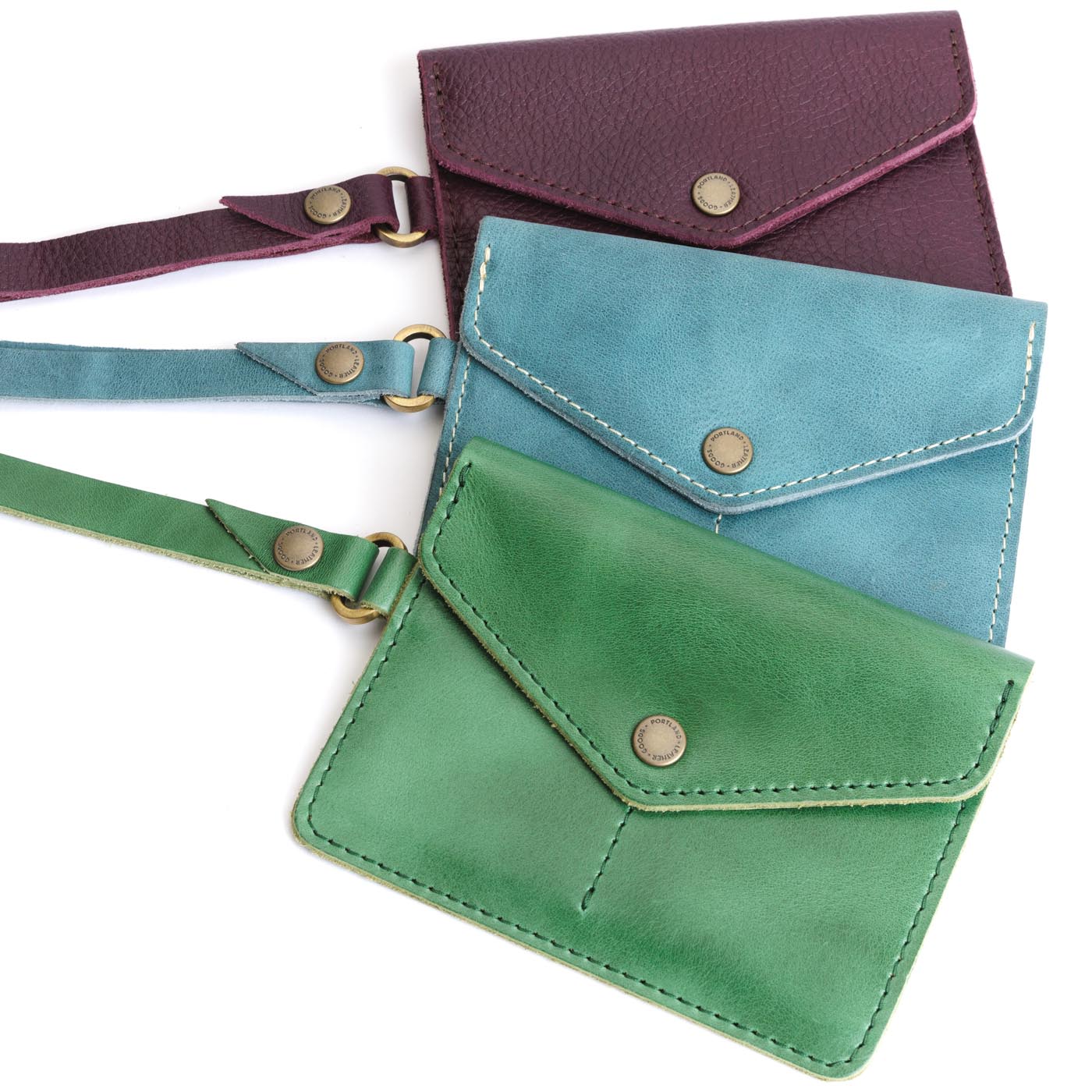 Travel Passport Holder Wristlet with Removable Strap & Card Slots