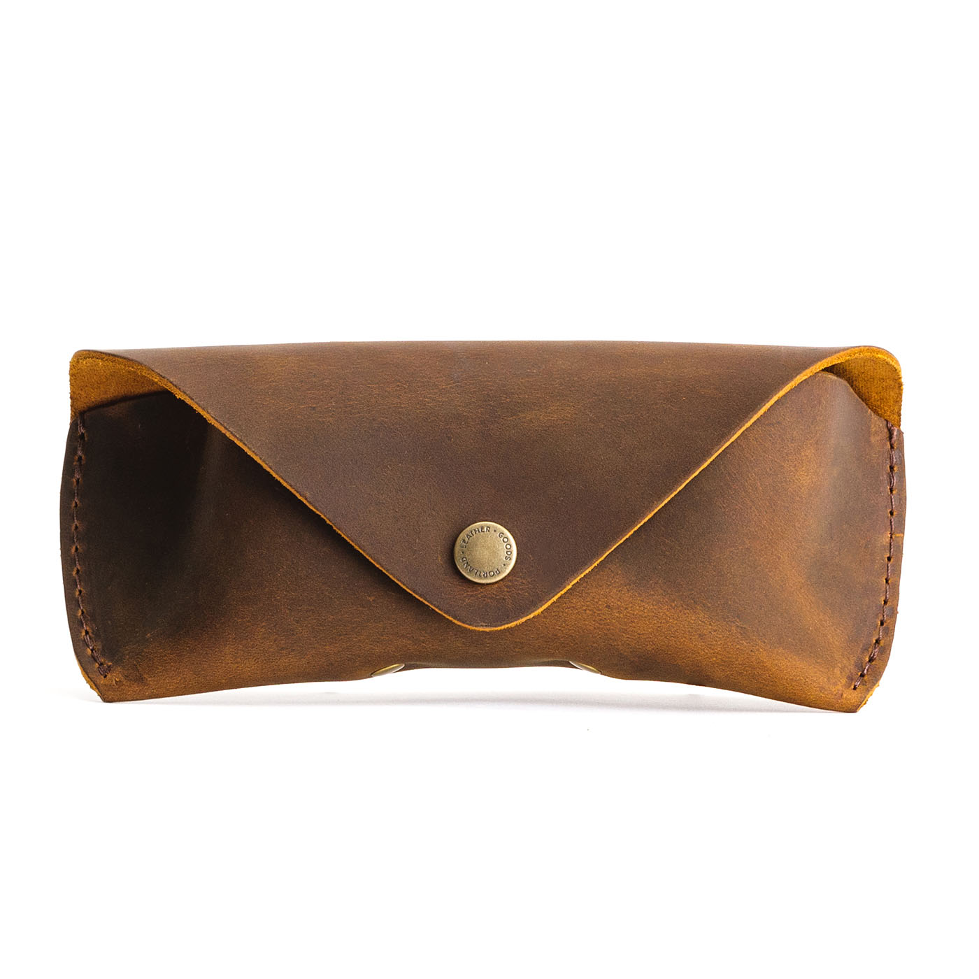 Leather Sunglasses Case with Snap Closure – Slim & Protective