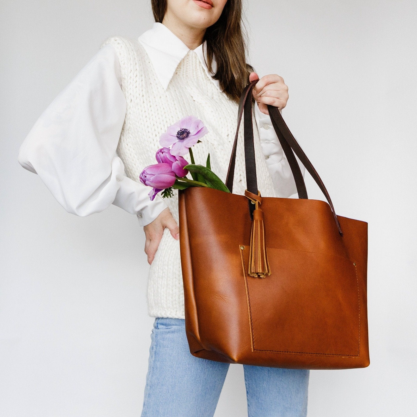 Handmade Leather Tassel for Bags - 2 Sizes & Multiple Colors