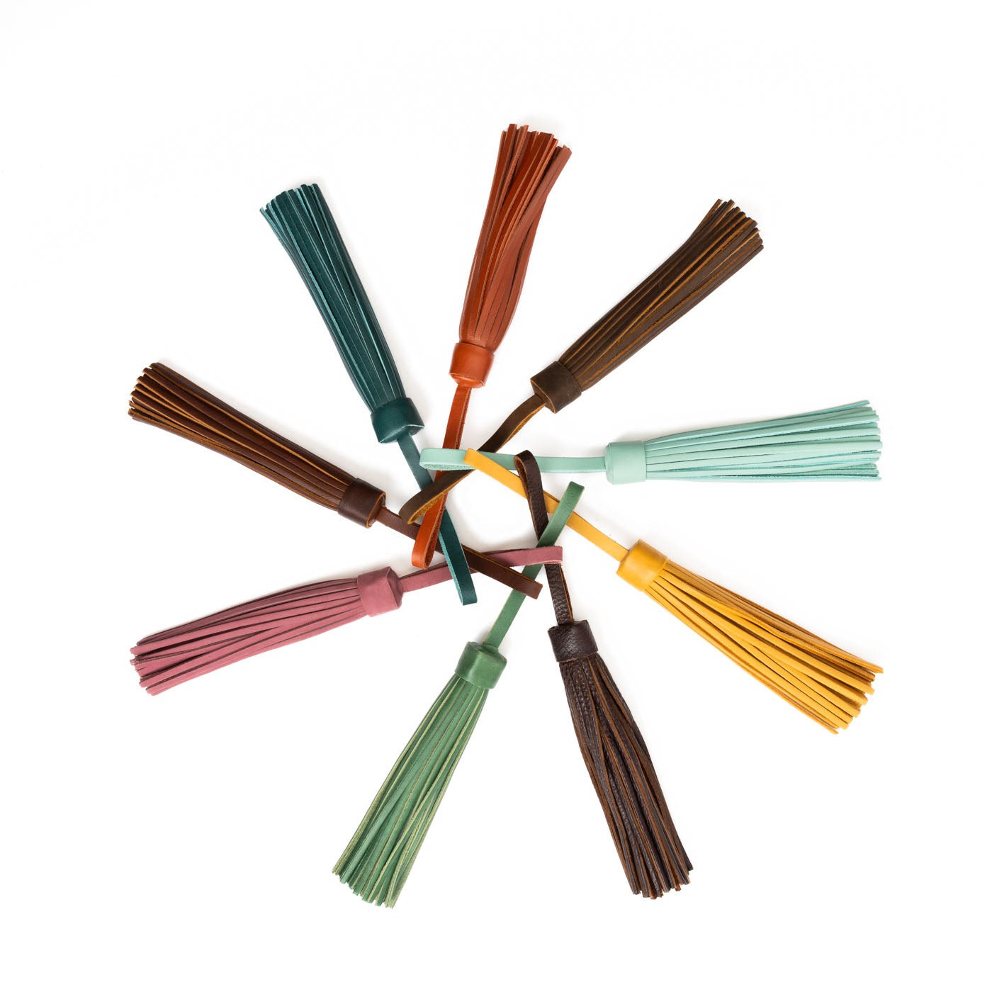Handmade Leather Tassel for Bags - 2 Sizes & Multiple Colors